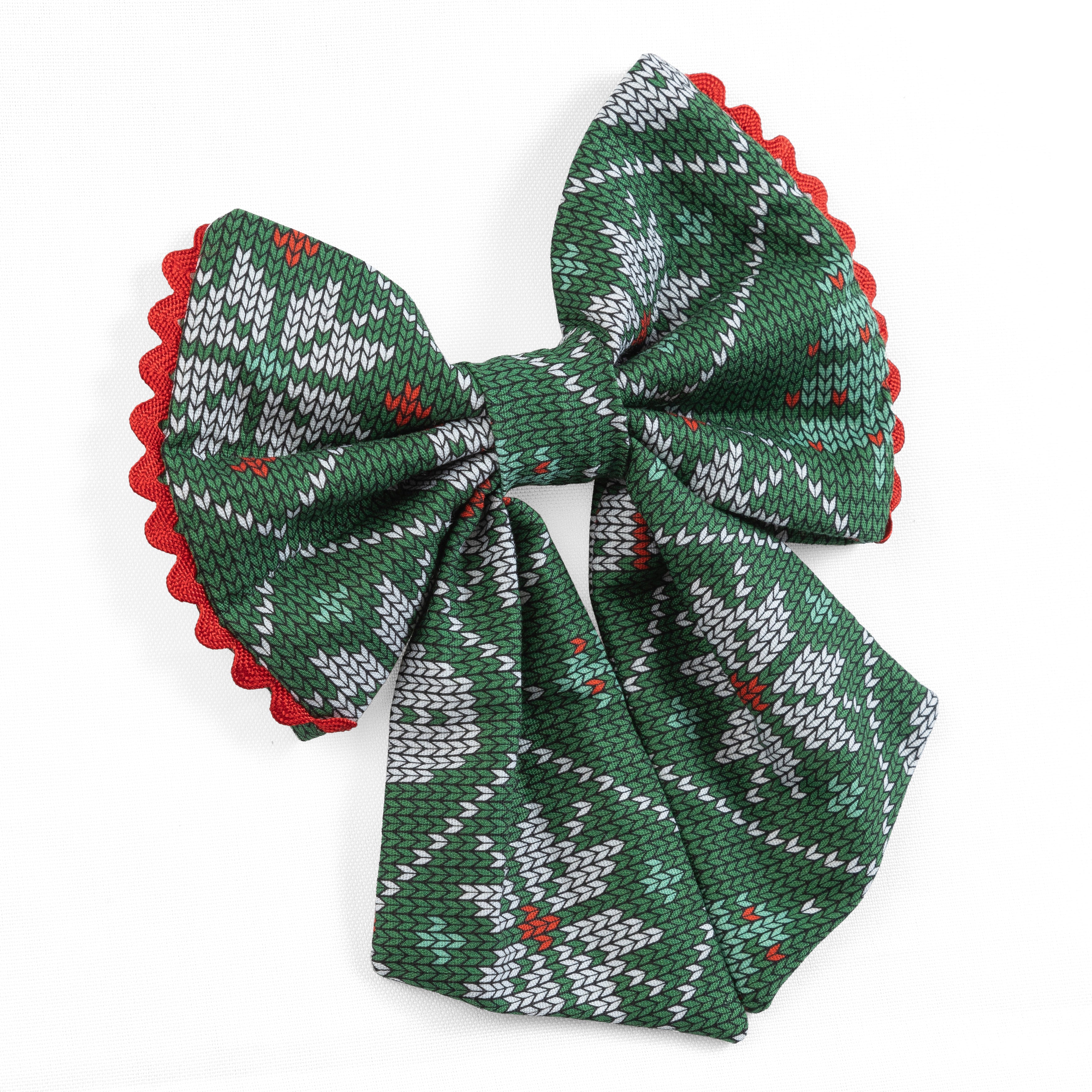Dog Bow Holiday Cheer | Christmas Collection (Slip on collar) image 2