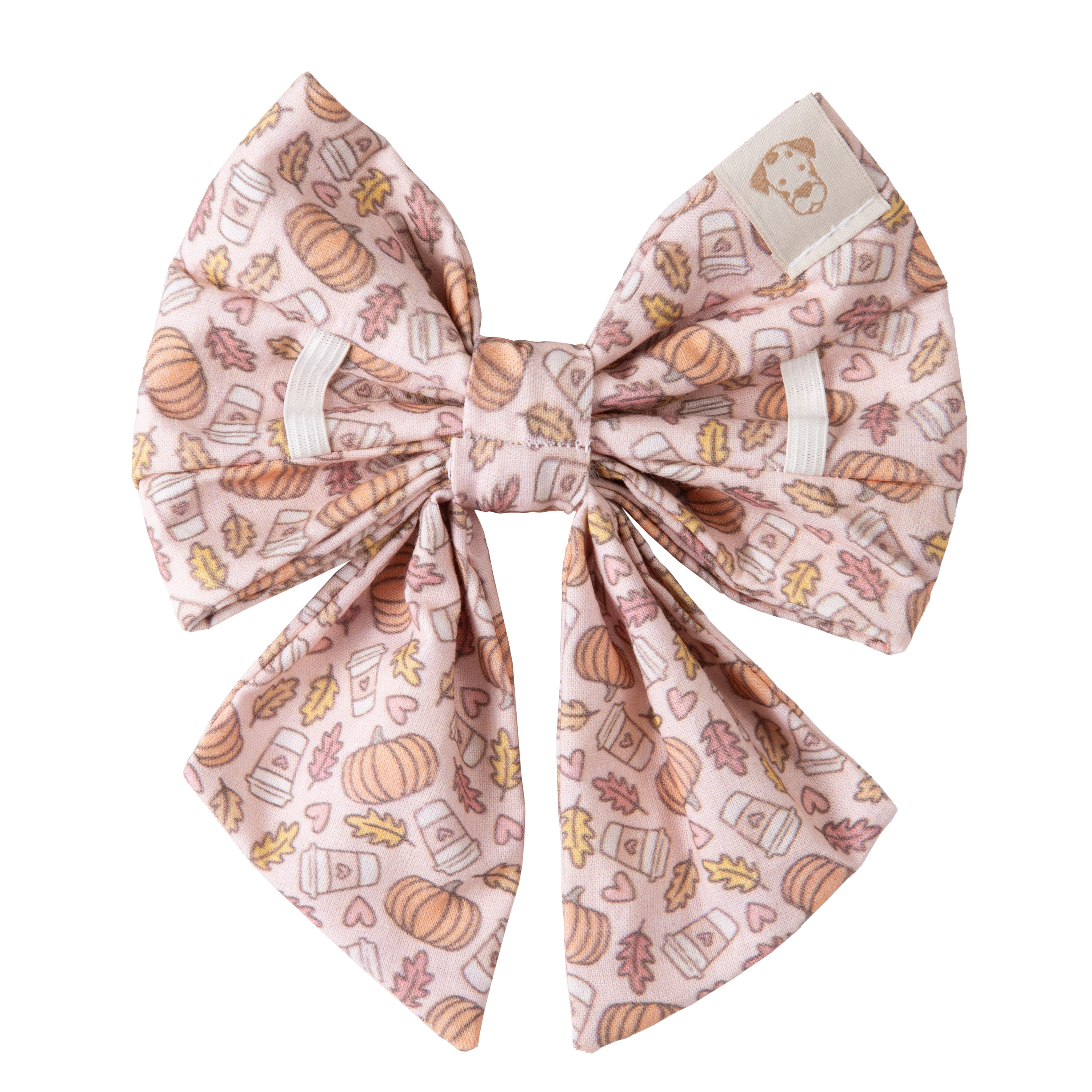 Dog Bow Pumpkin Spice Latte | Autumn Collection - Fall (Slip on collar) image 3