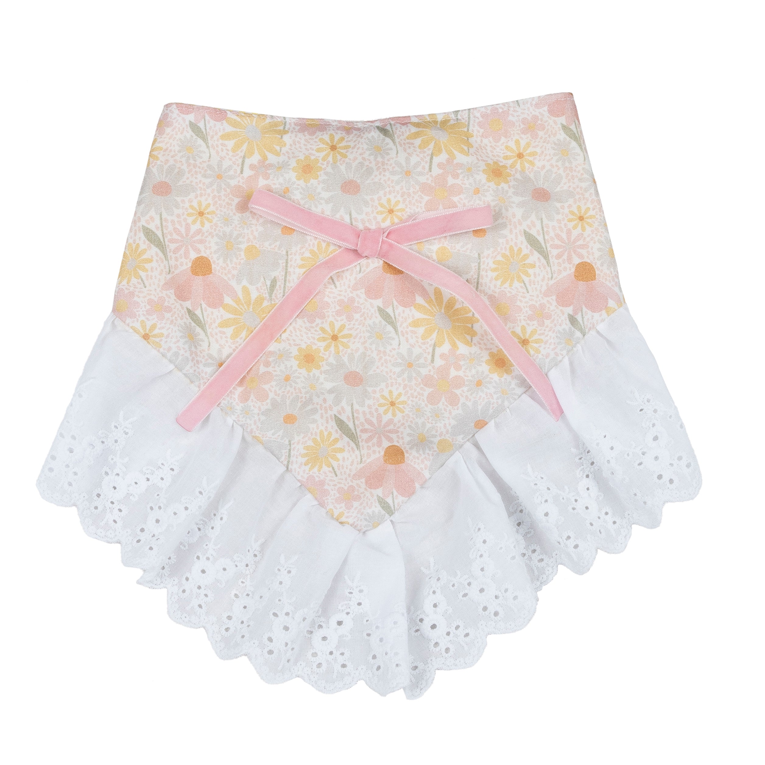 Pet Bandana Flower Field Bow | Ruffles image 0