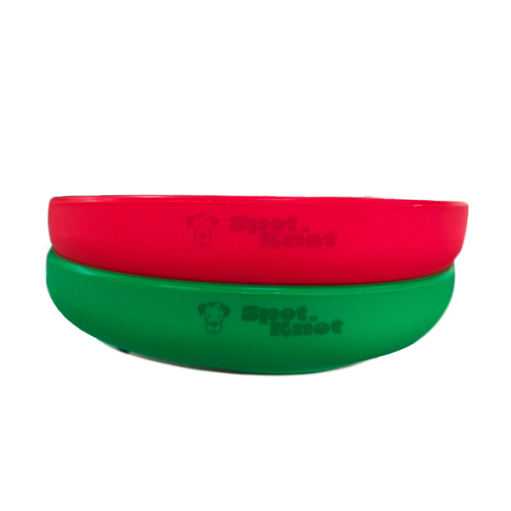 Christmas Slow Feeder Bowl | Silicone Puzzle Feeder for Dogs and Cats | BPA Free | Green image 4