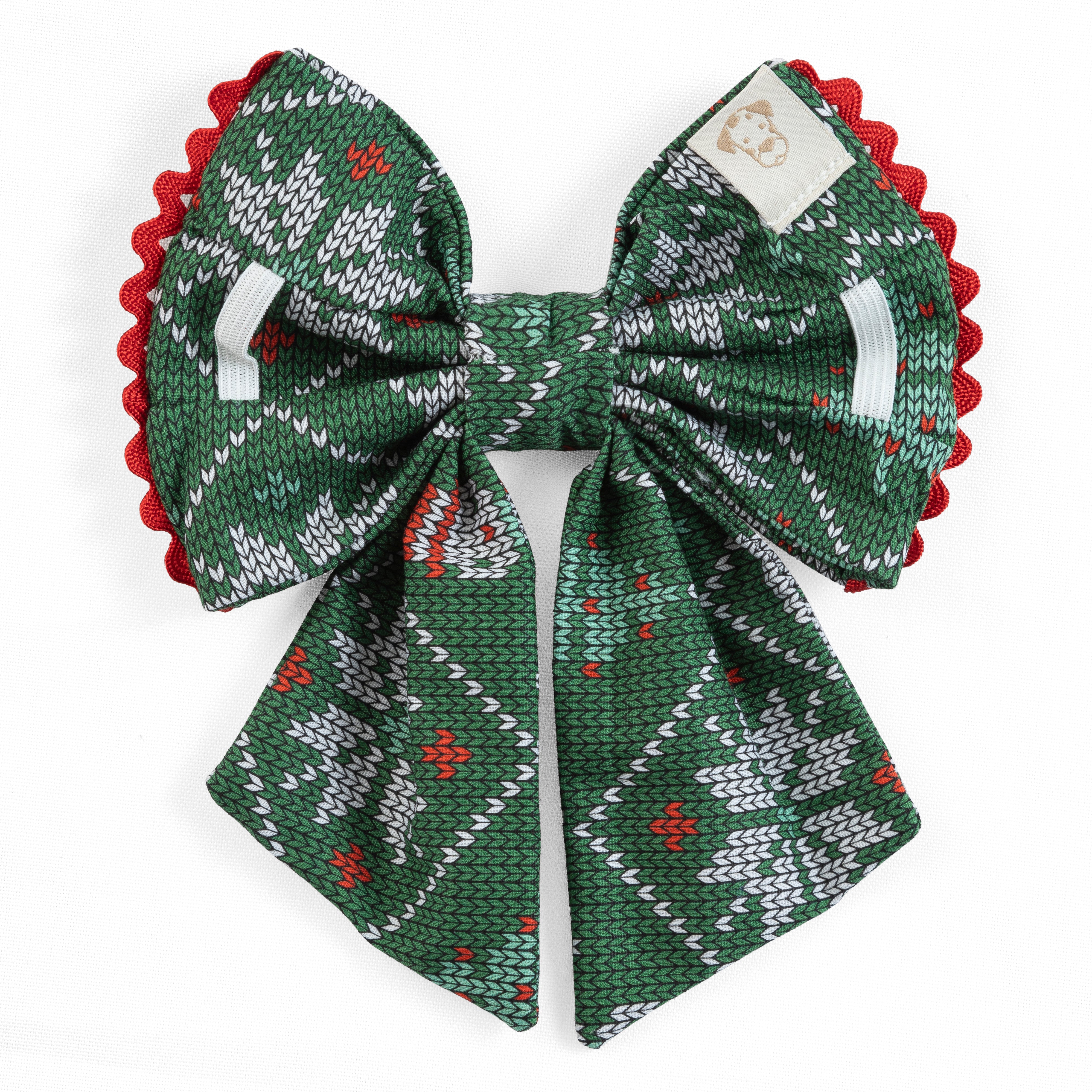 Dog Bow Holiday Cheer | Christmas Collection (Slip on collar) image 3