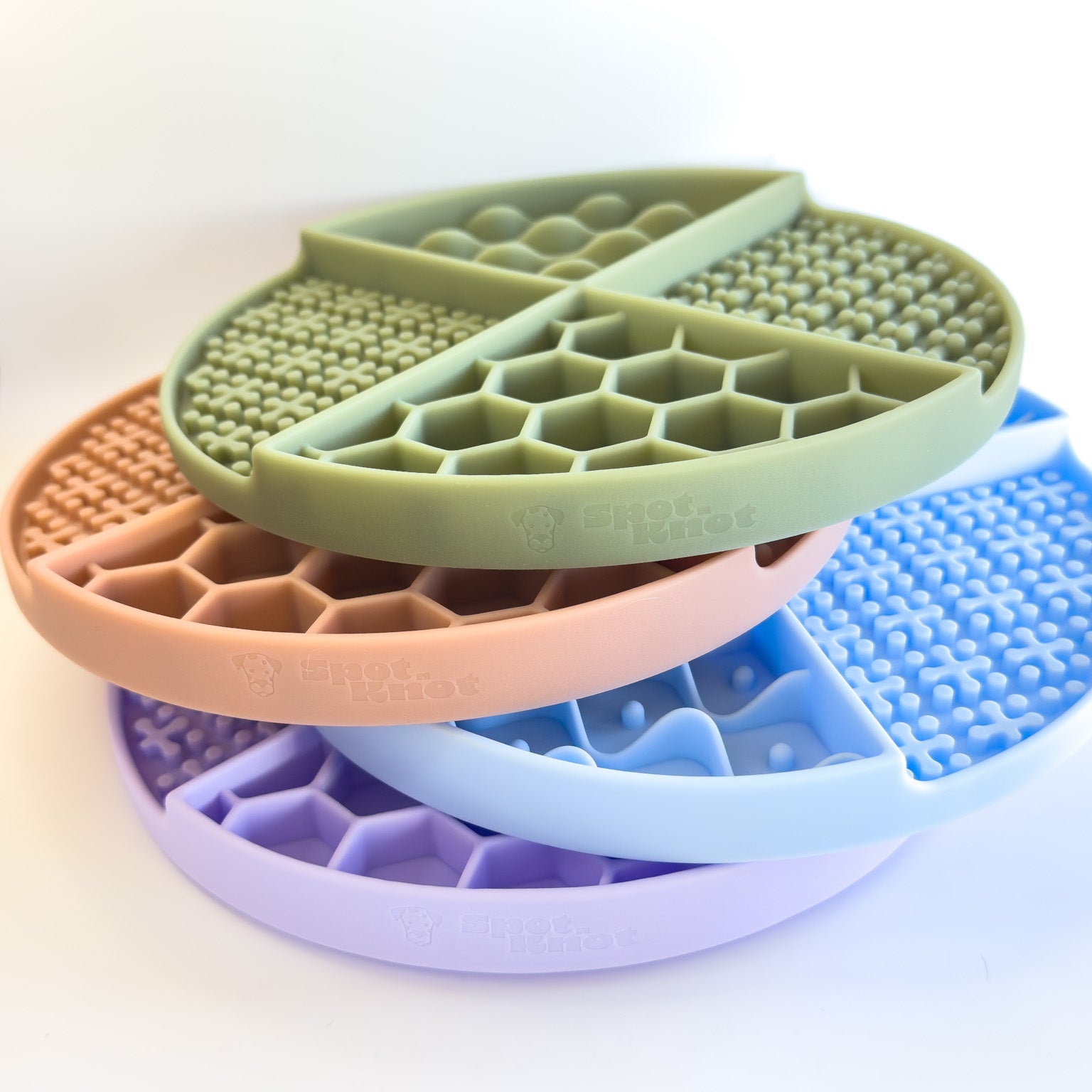 Silicone Lick Mat - Slow Feeder | 4 texture Puzzle Feeder for Dogs and Cats image 0