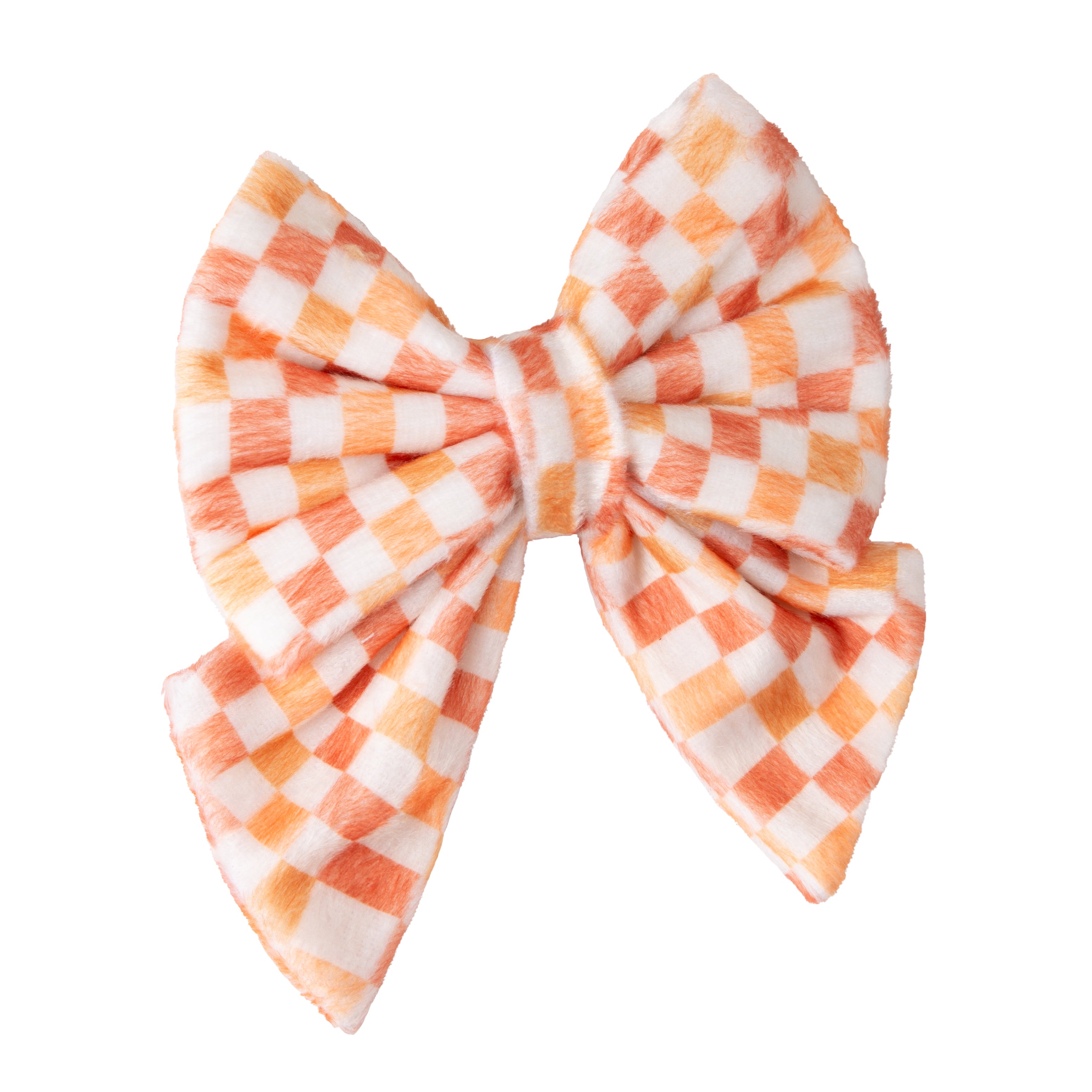 Dog Sailor Bow Checkered | Autumn Collection - Fall (Slip on collar) image 3