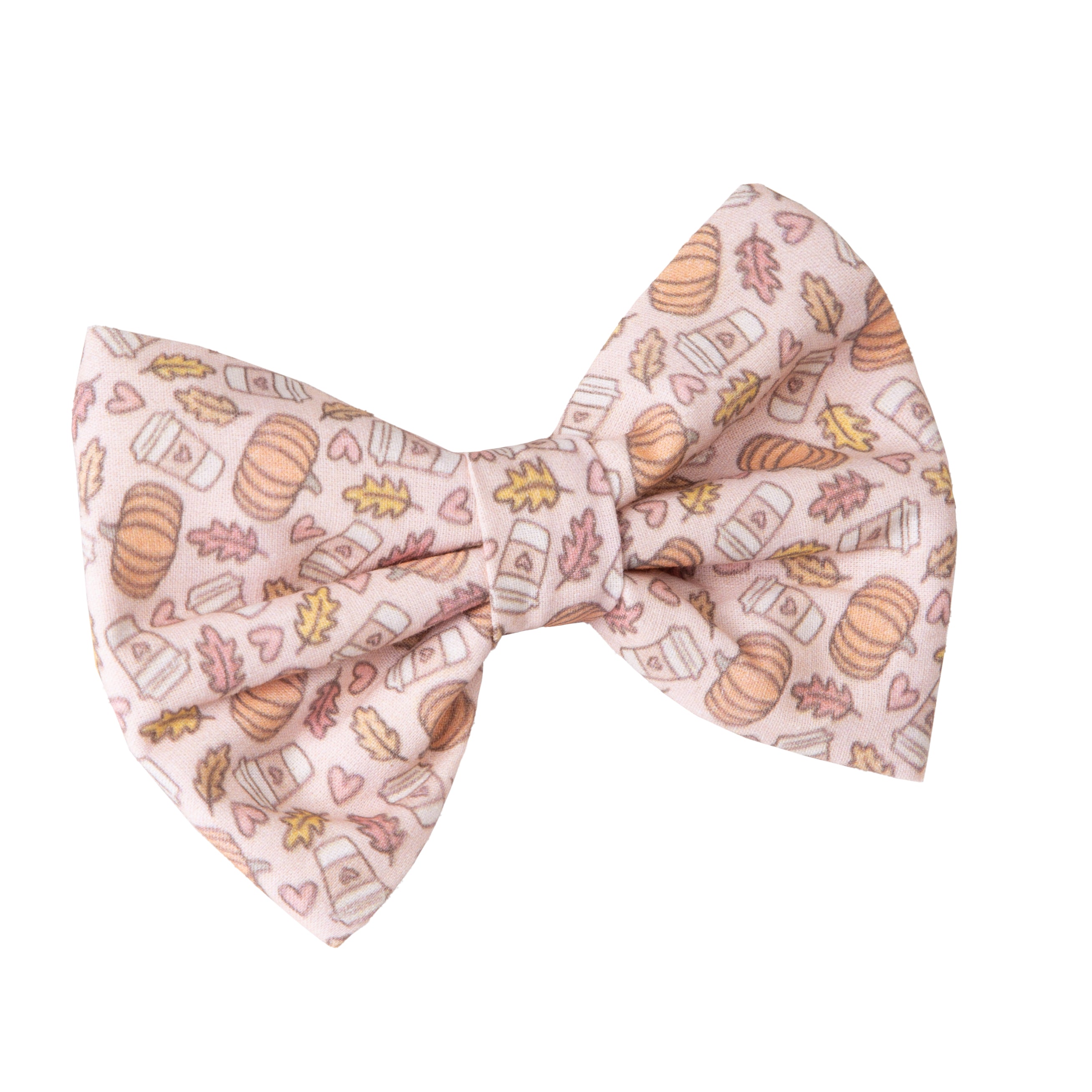 Dog Bow Tie Pumpkin Spice Latte | Autumn Collection - Fall (Slip on collar) image 2