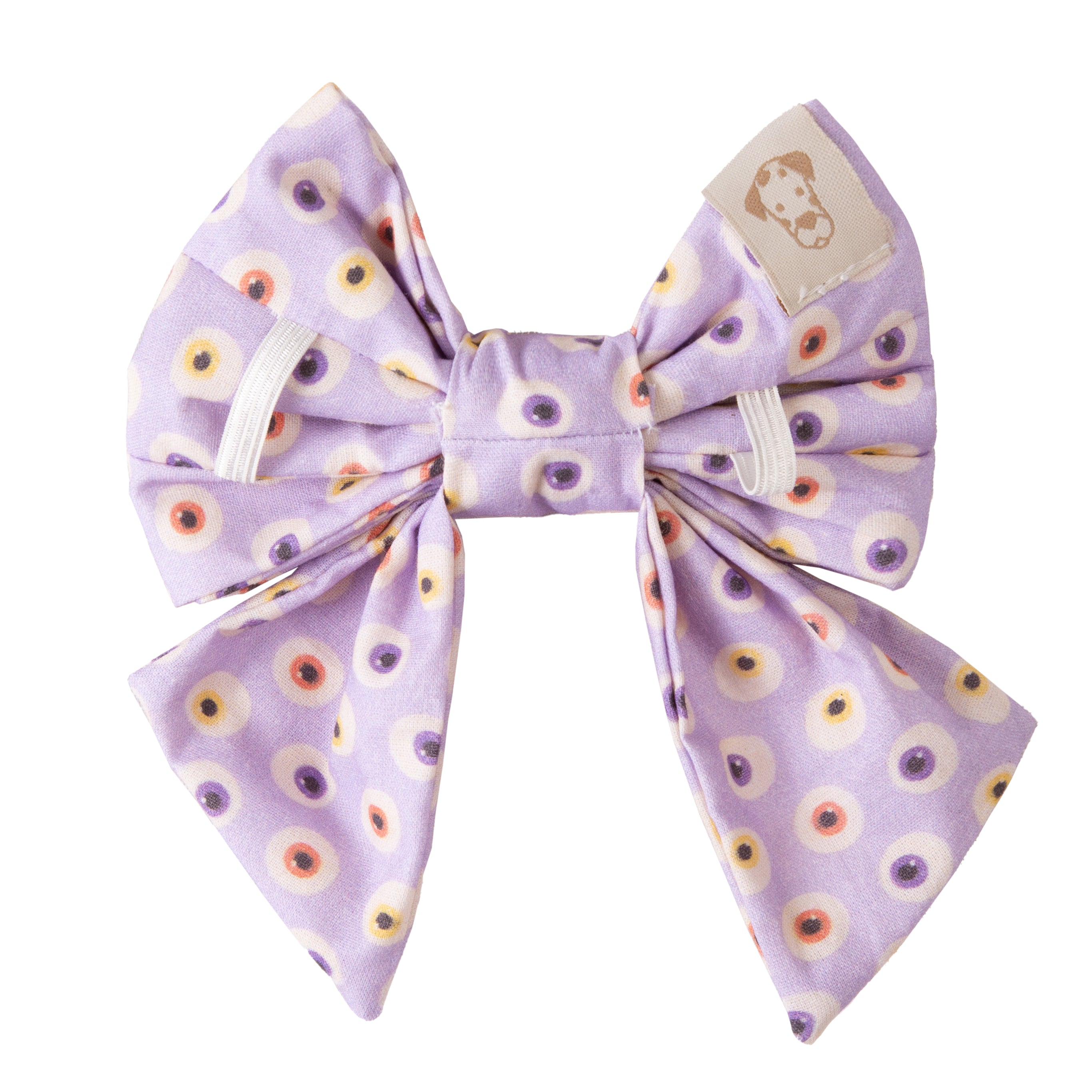 Dog Sailor Bow Halloween Eyes | Autumn Collection - Fall (Slip on collar) image 4