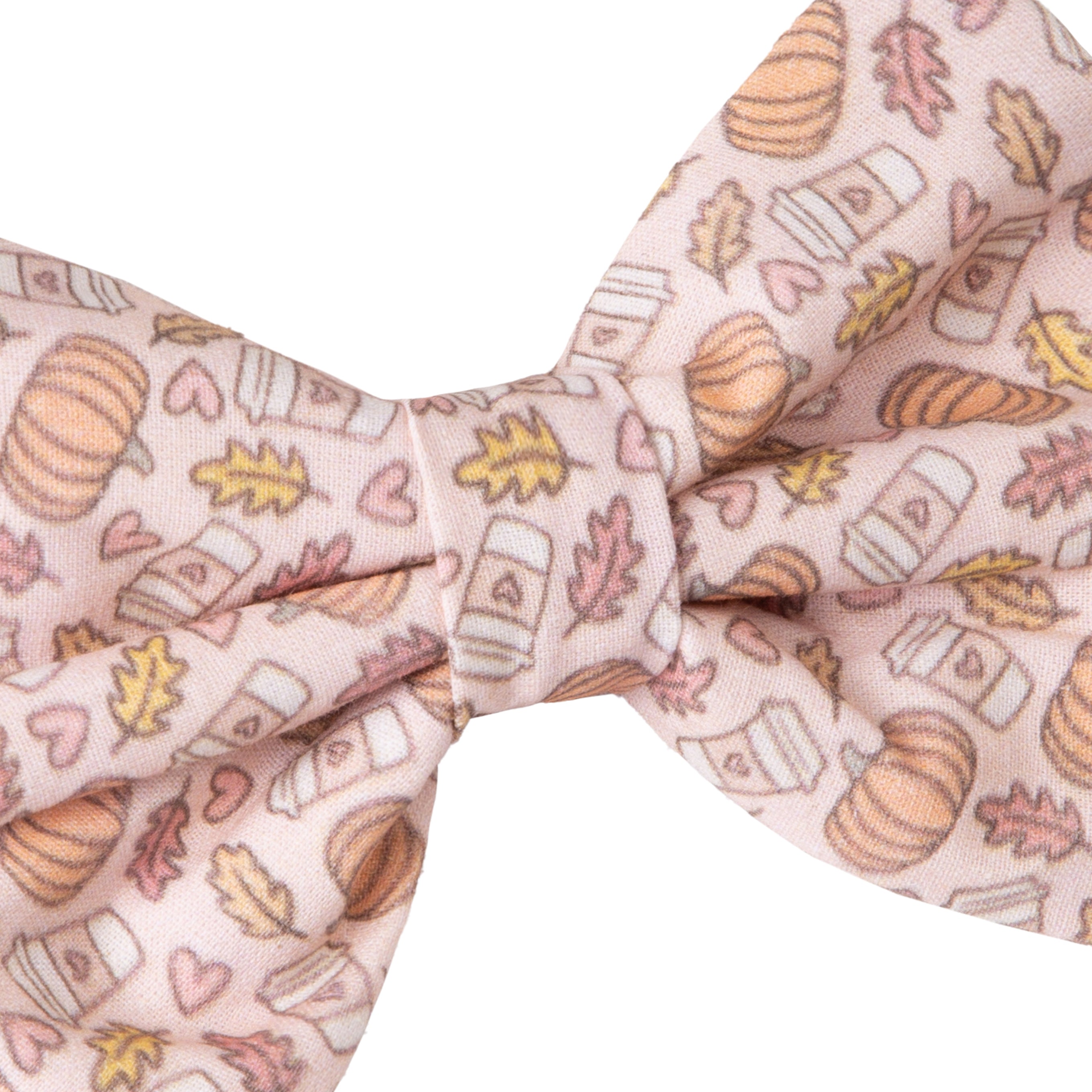 Dog Bow Tie Pumpkin Spice Latte | Autumn Collection - Fall (Slip on collar) image 1