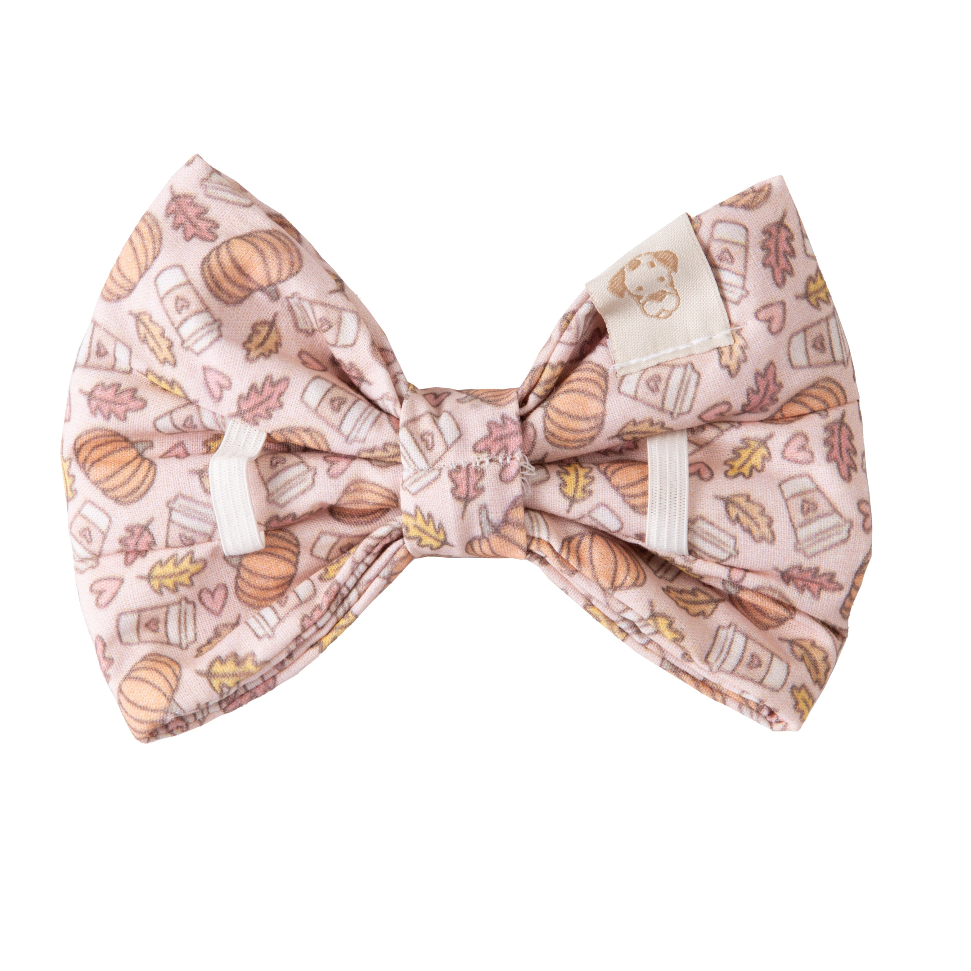 Dog Bow Tie Pumpkin Spice Latte | Autumn Collection - Fall (Slip on collar) image 3