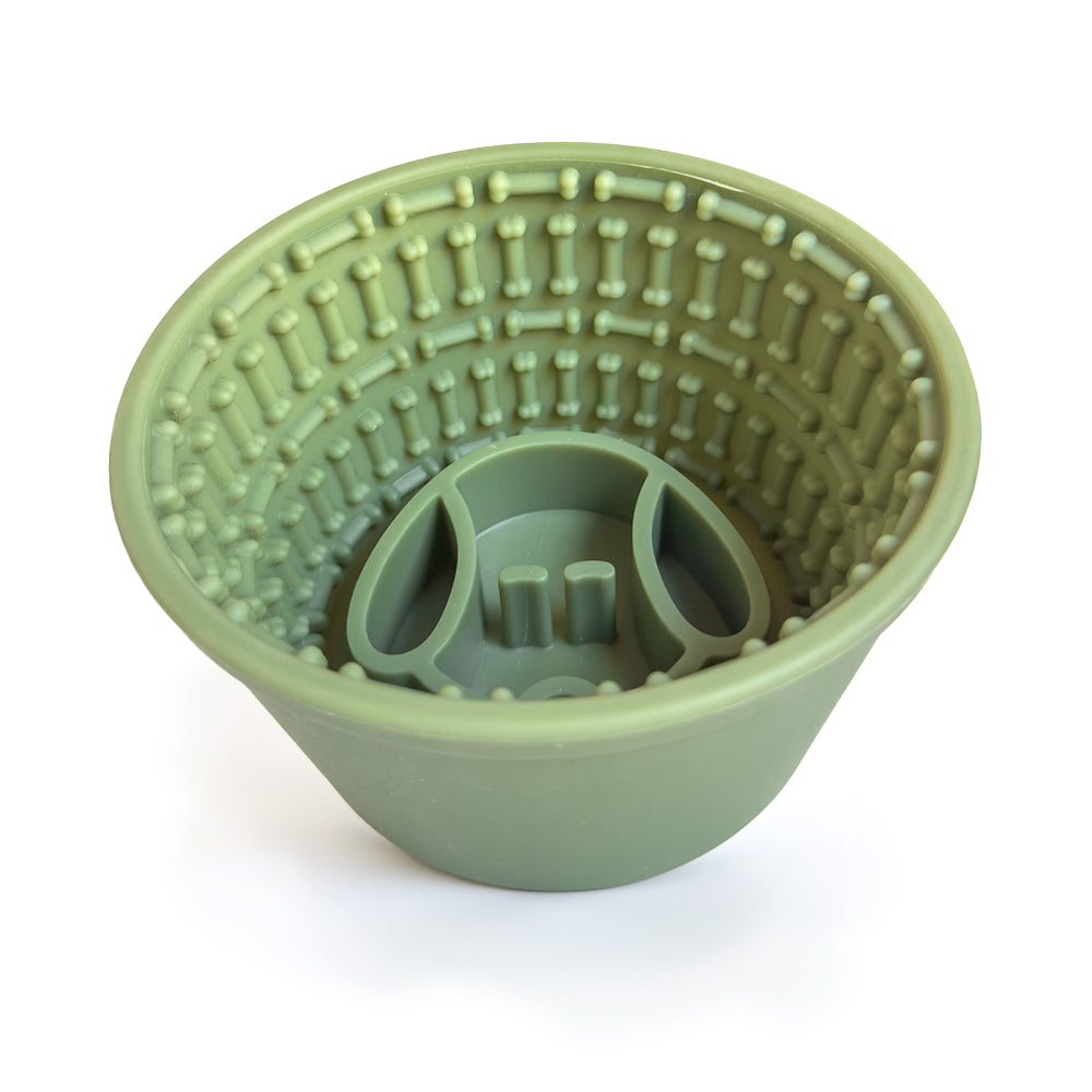 Silicone Slow Feeder Cup Bowl with Suction Cup Base | Puzzle Feeder for Dogs and Cats image 3