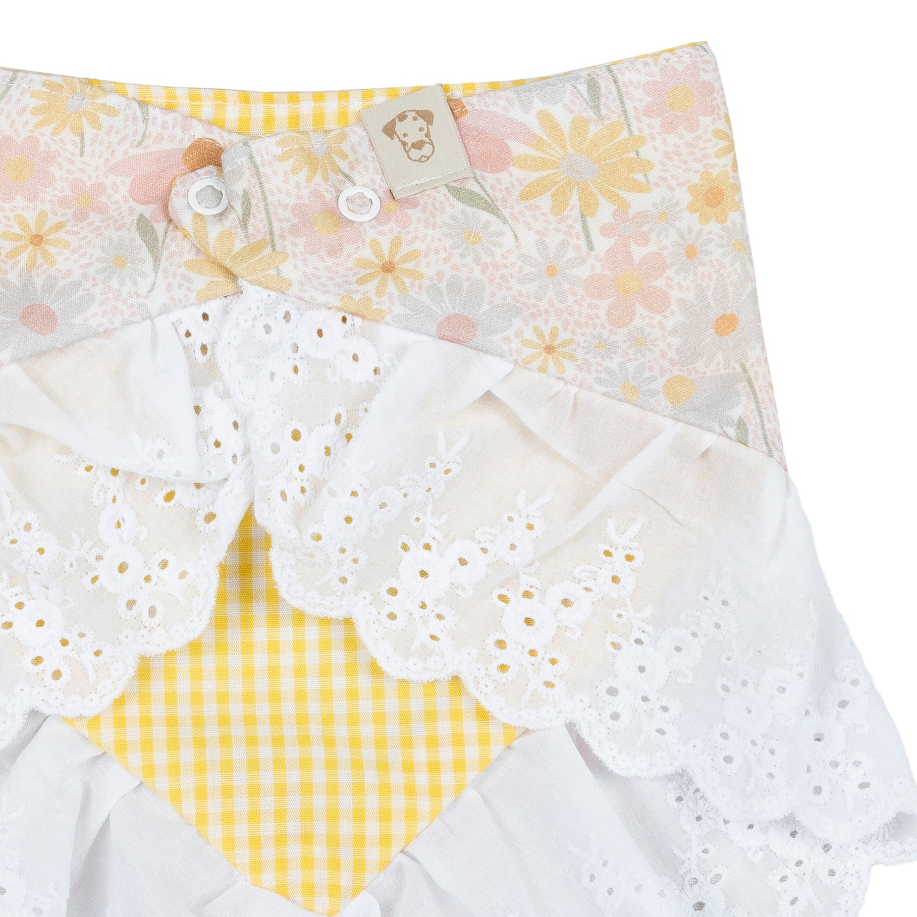 Pet Bandana Flower Field Bow | Ruffles image 3
