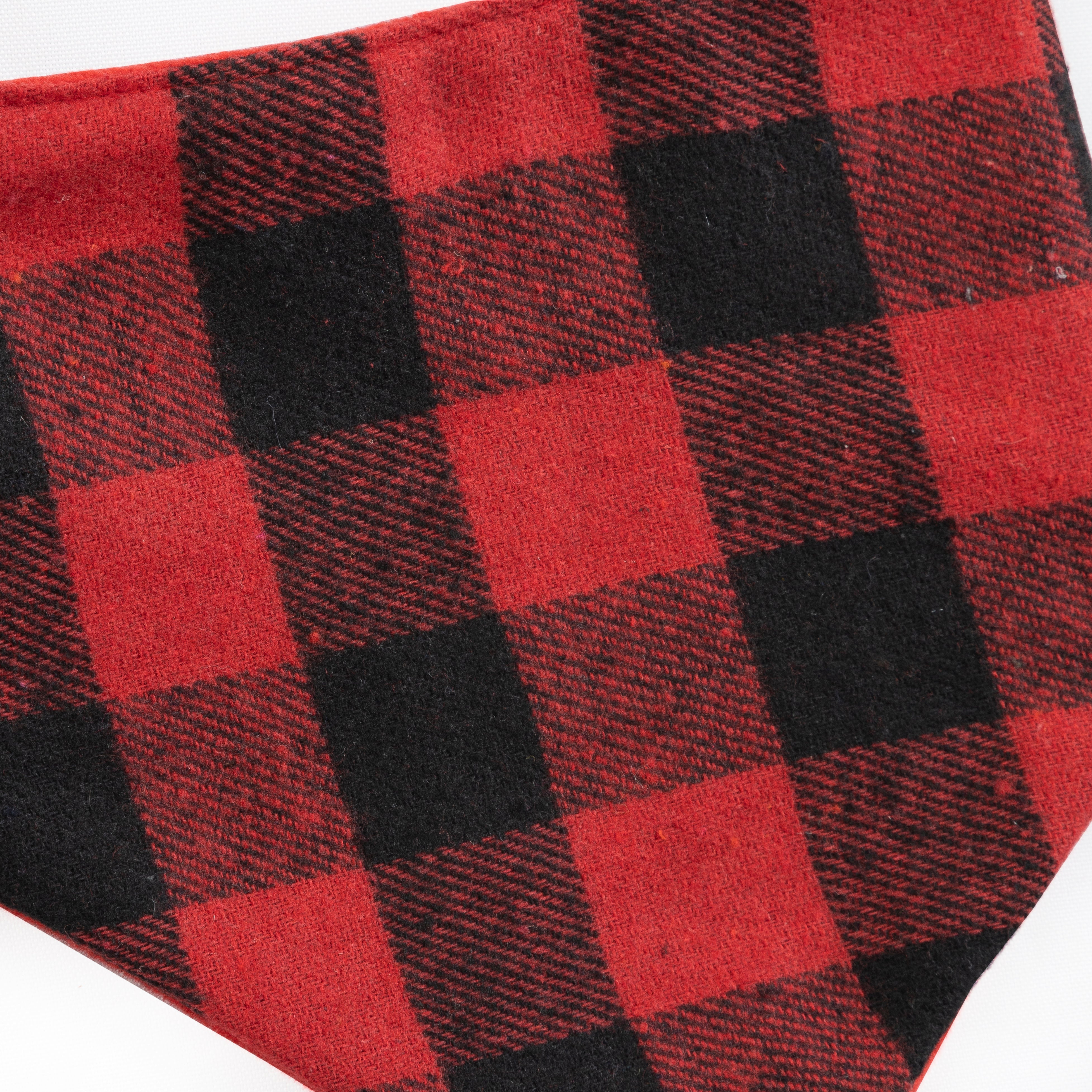 Pet Bandana I Ate Santas Cookies Checkered Reversible | Christmas image 6