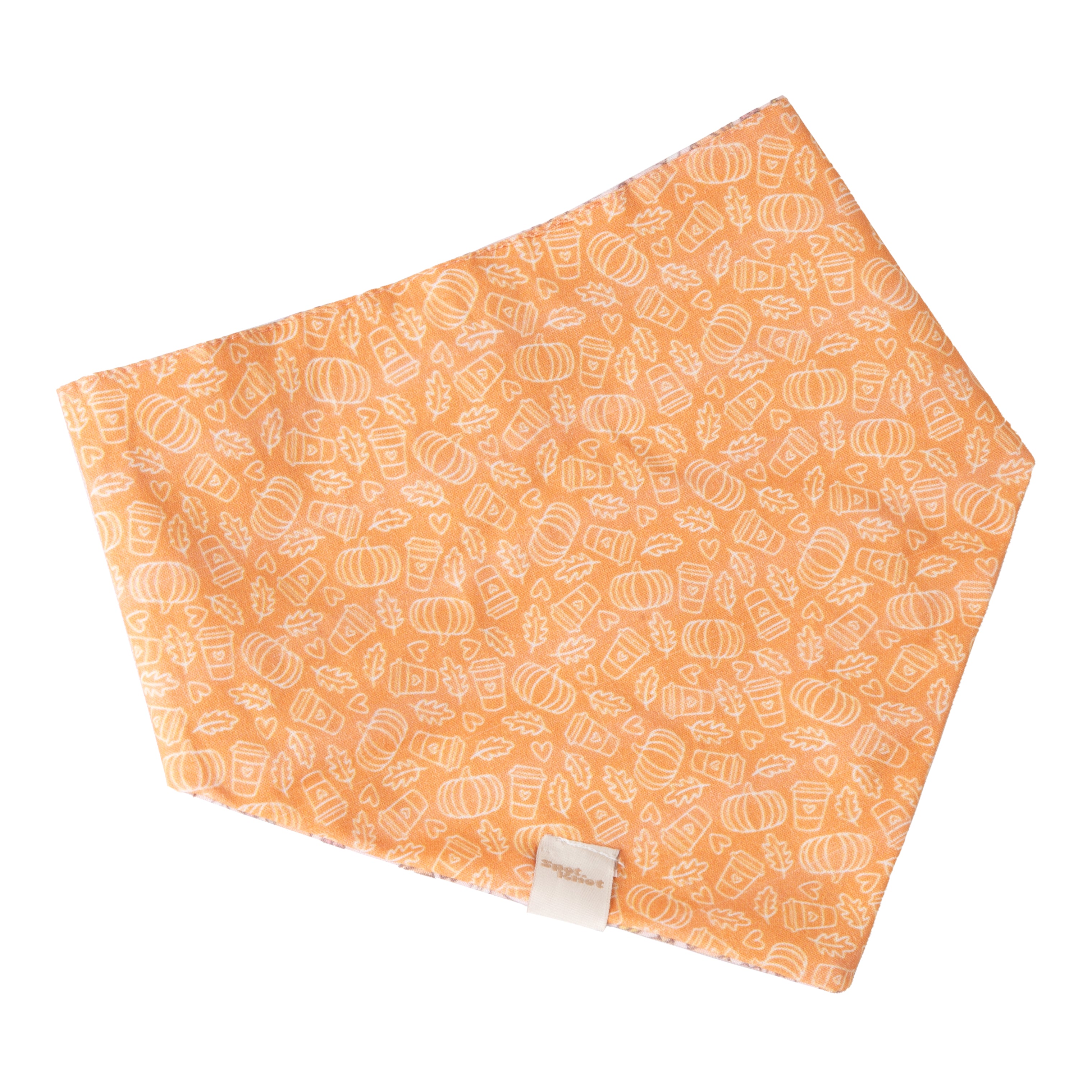Pet Bandana Fall Pumpkin Spice | Autumn Collection Reversible image 5