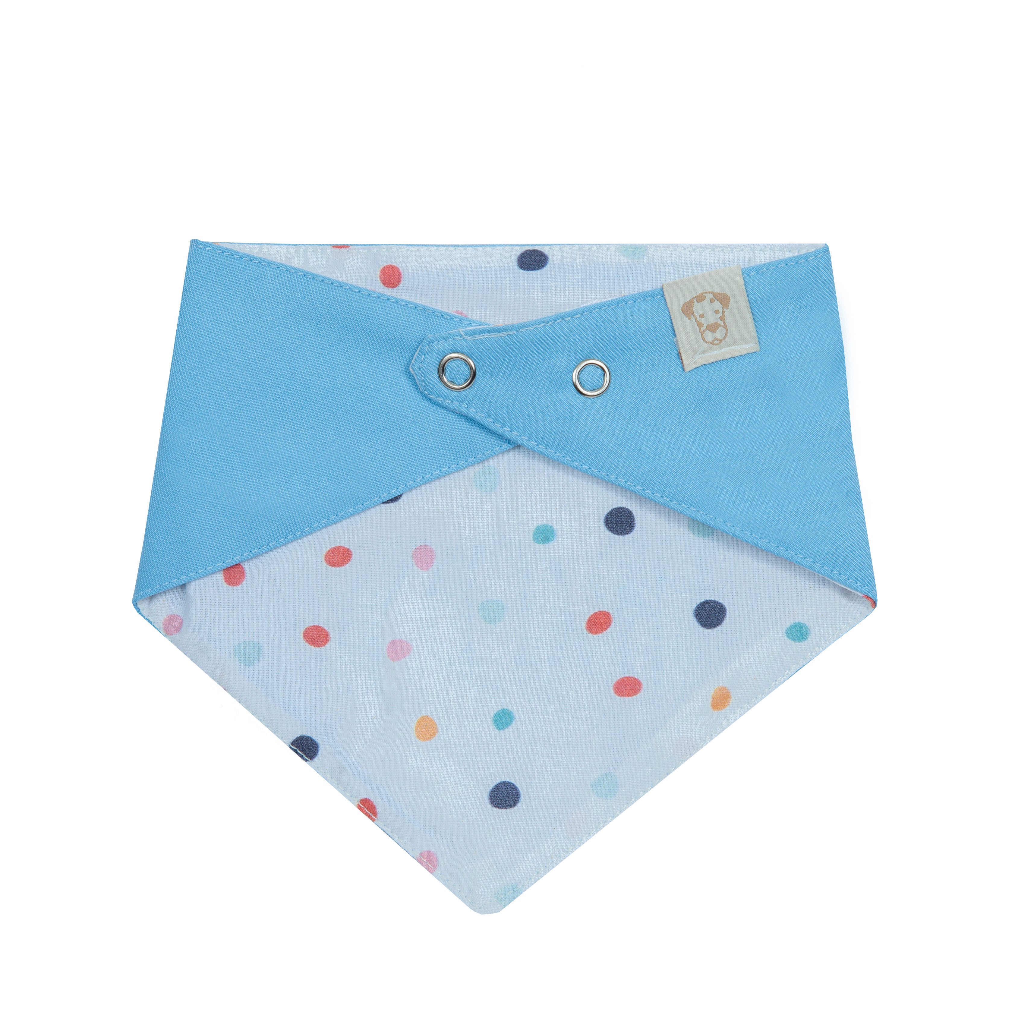 Bandana Birthday Boy Blue and Green | Embroidered Pawty Time Pet Bandana for Dog & Cat with Snap image 9