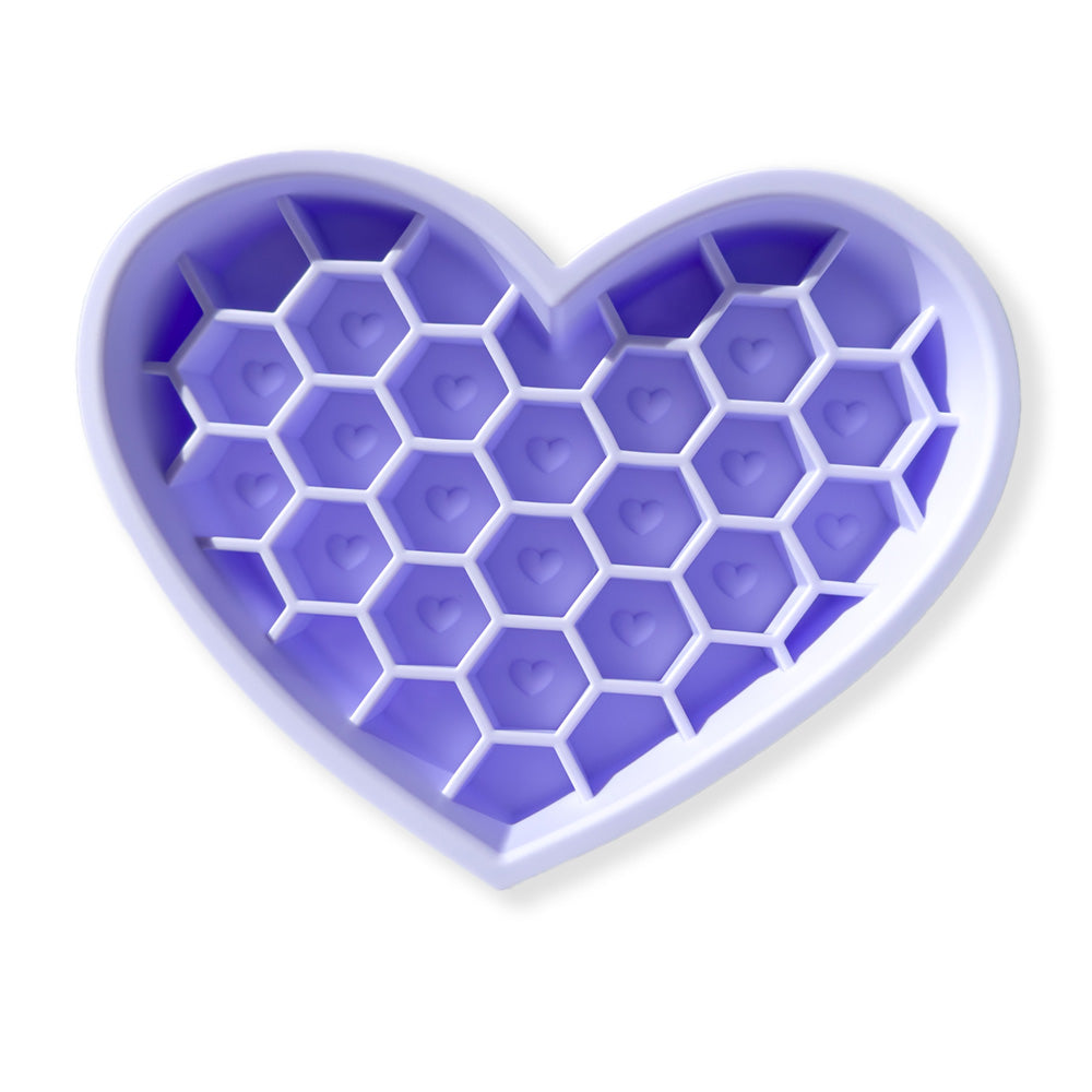 Love Silicone Slow Feeder Bowl with Lick Mat | 2 in 1 Puzzle Feeder for Dogs and Cats