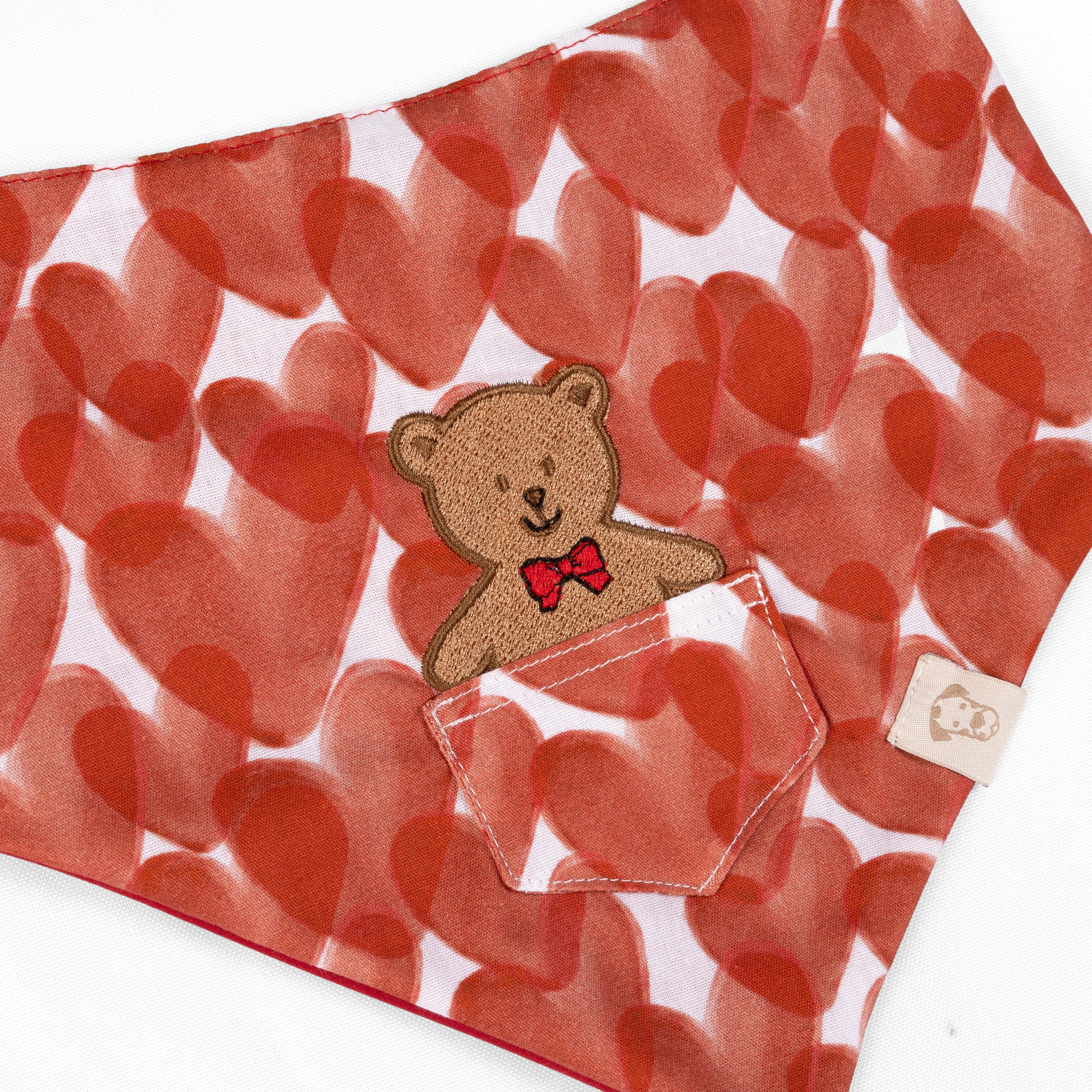 Dog Bandana Love Pocket | Bear image 2