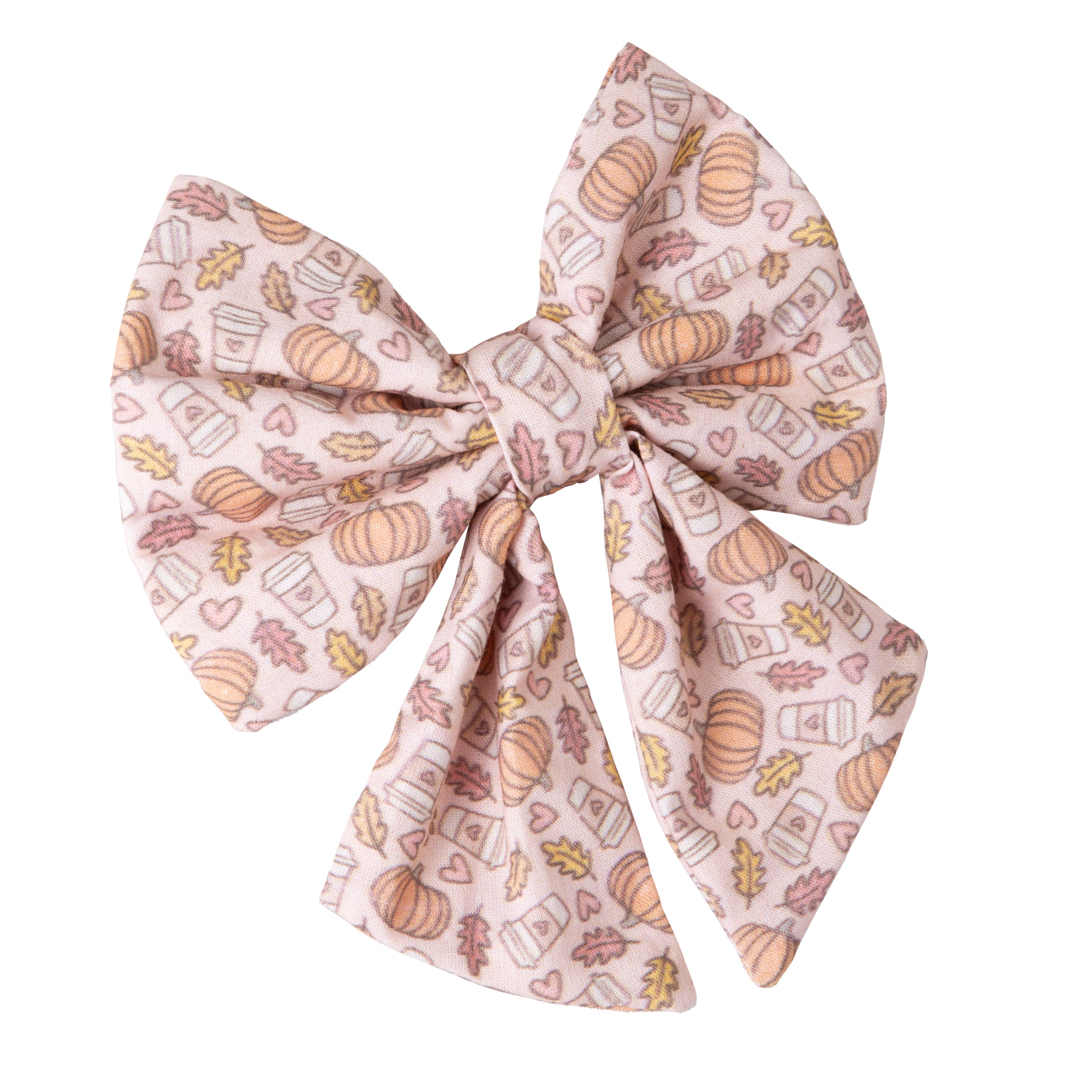 Dog Bow Pumpkin Spice Latte | Autumn Collection - Fall (Slip on collar) image 2