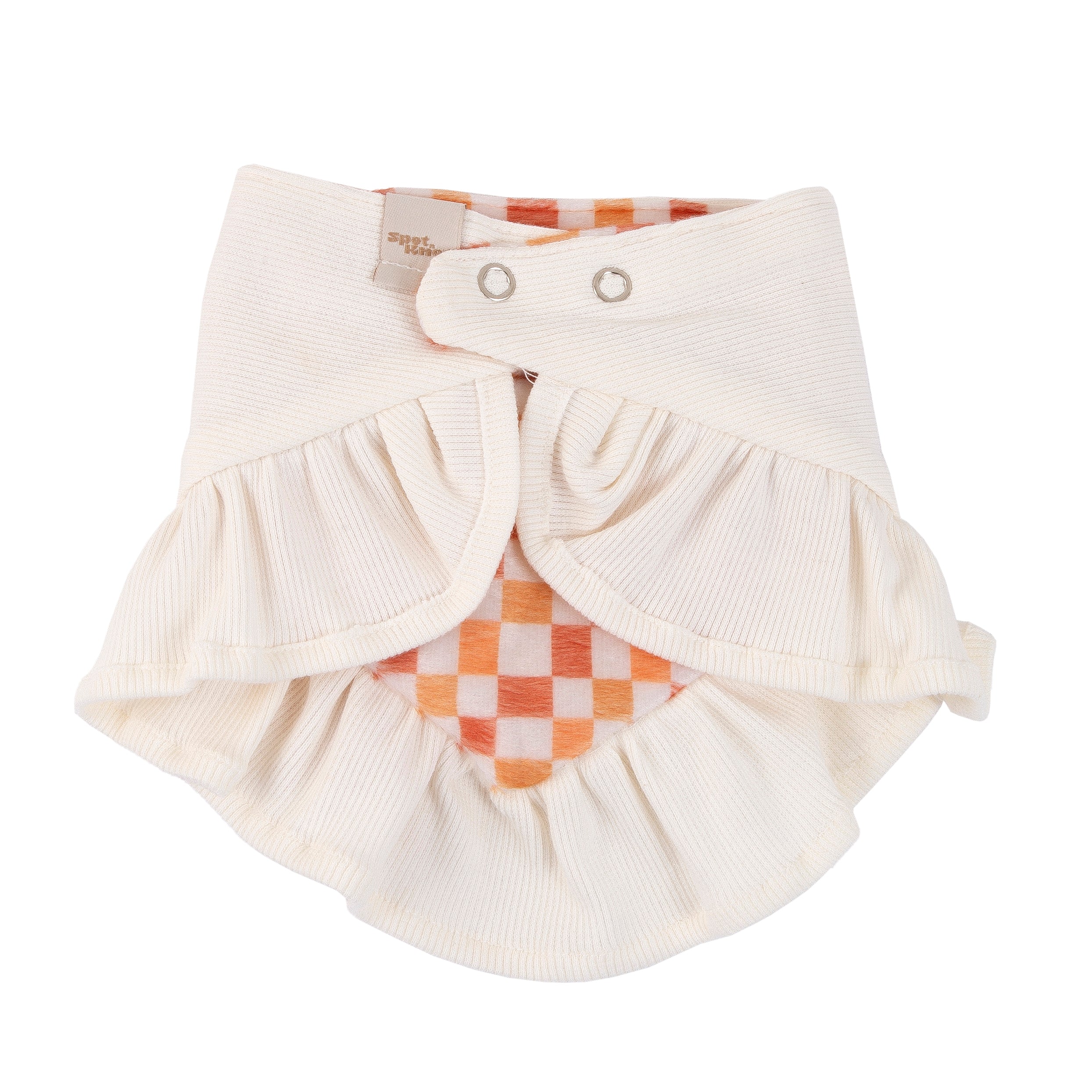Pet Bandana Ruffles and Bow Checkered | Autumn Collection - Fall image 3