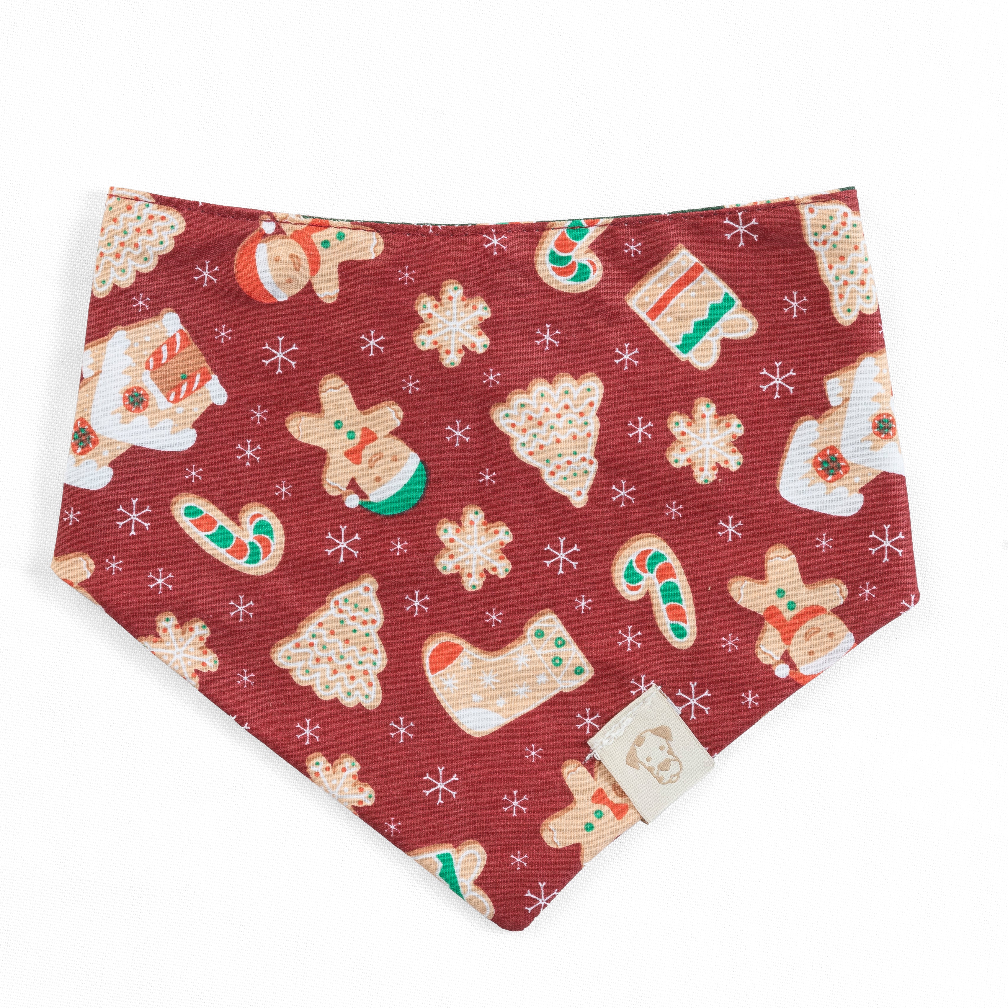 Pet Bandana Holiday Cookies Reversible | Christmas Collection image 0