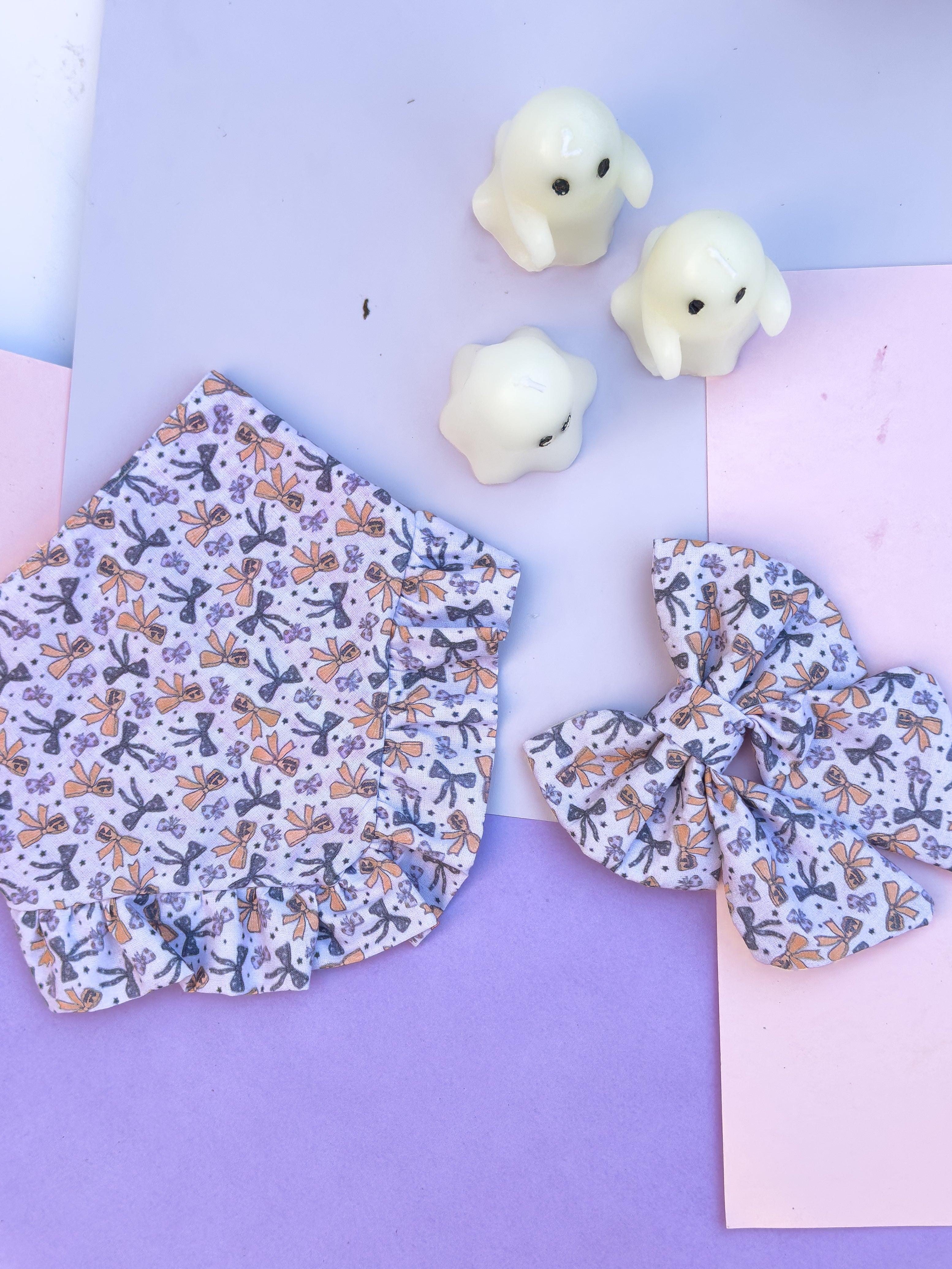 Dog Sailor Bow Halloween Bows | Autumn Collection - Fall (Slip on collar) image 4