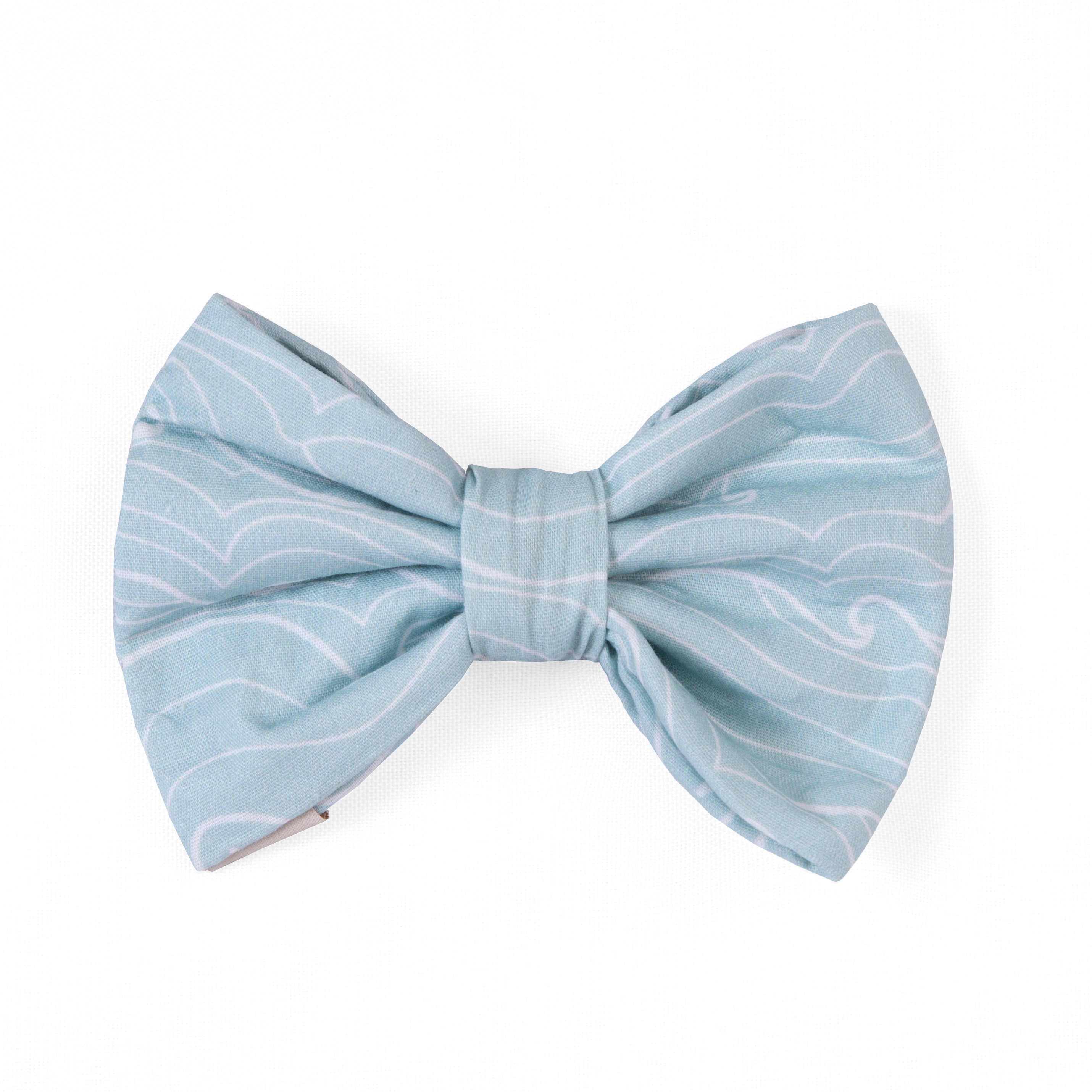 Dog Bow Tie Waves | Sunny Day Collection - Summer (Slip on collar) image 0
