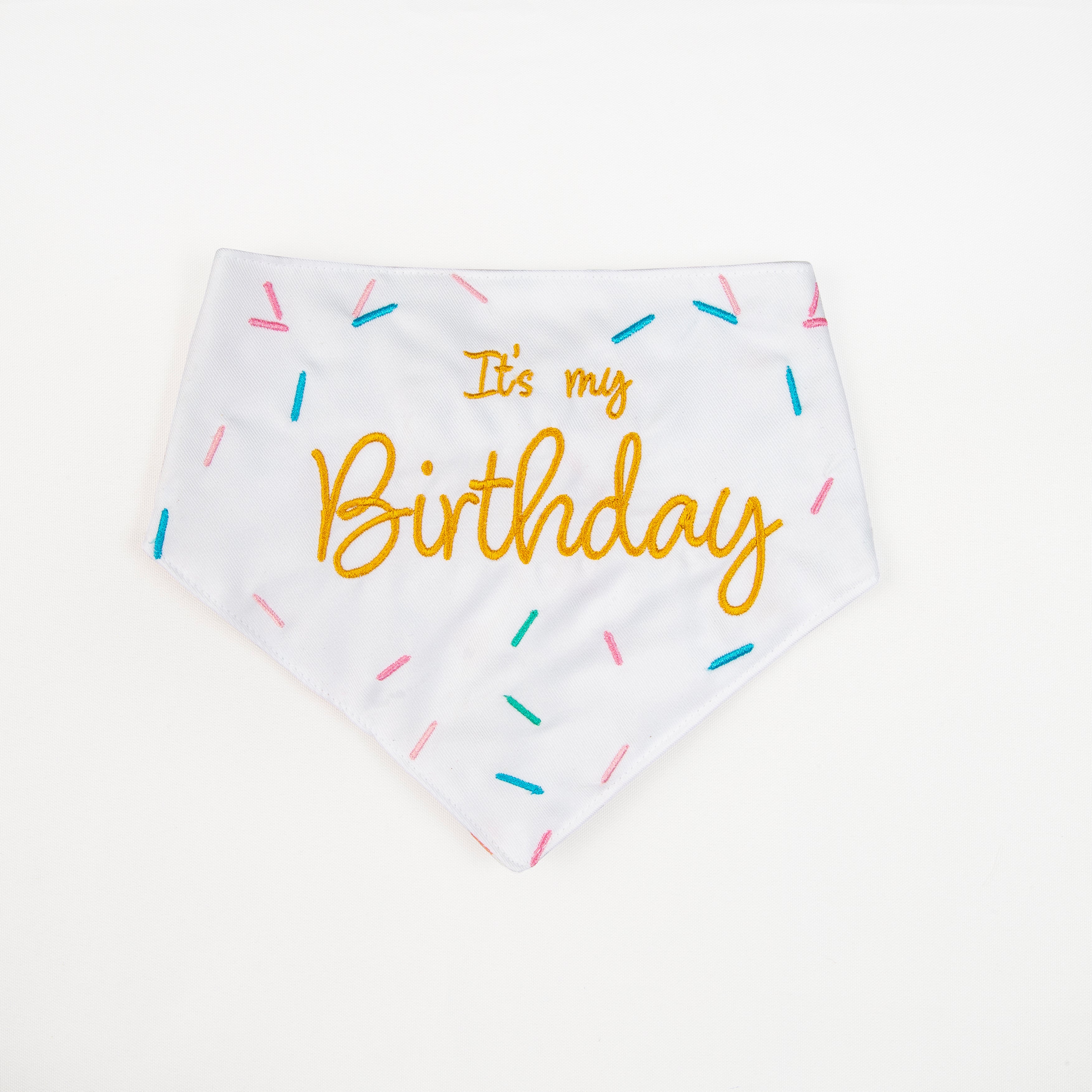 Pawty Time Birthday Bandana for Dogs Colorful image 0