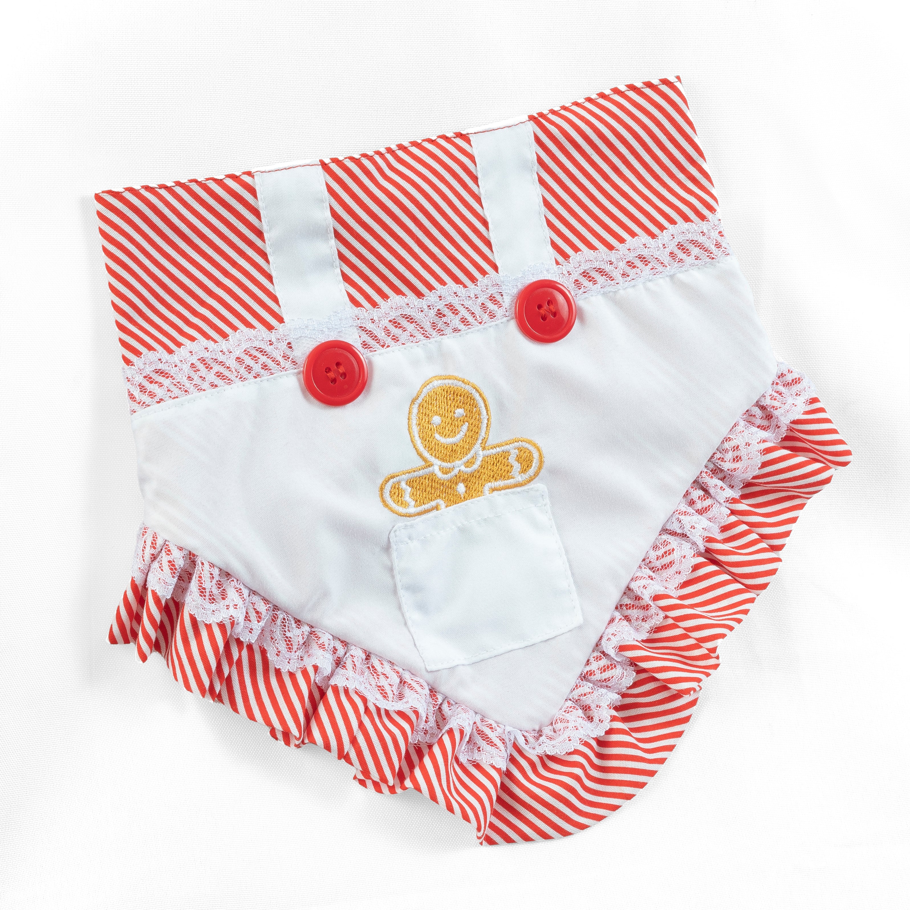Pet Bandana Holiday Gingerbread Cookies with Ruffles | Christmas image 1
