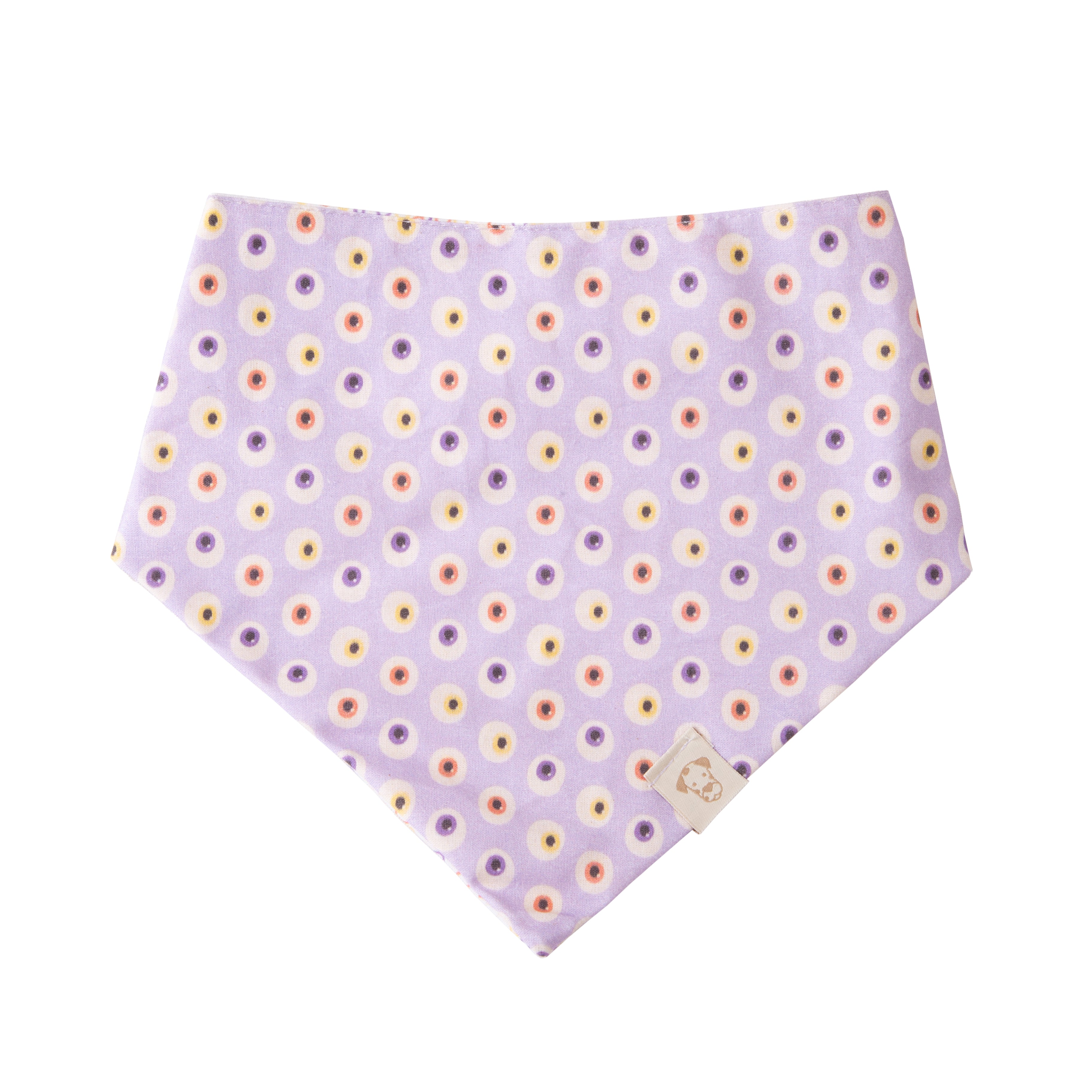 Pet Bandana Halloween Eyes and BOO | Autumn Collection (Double Sides & Snap on) Dog & Cat image 0