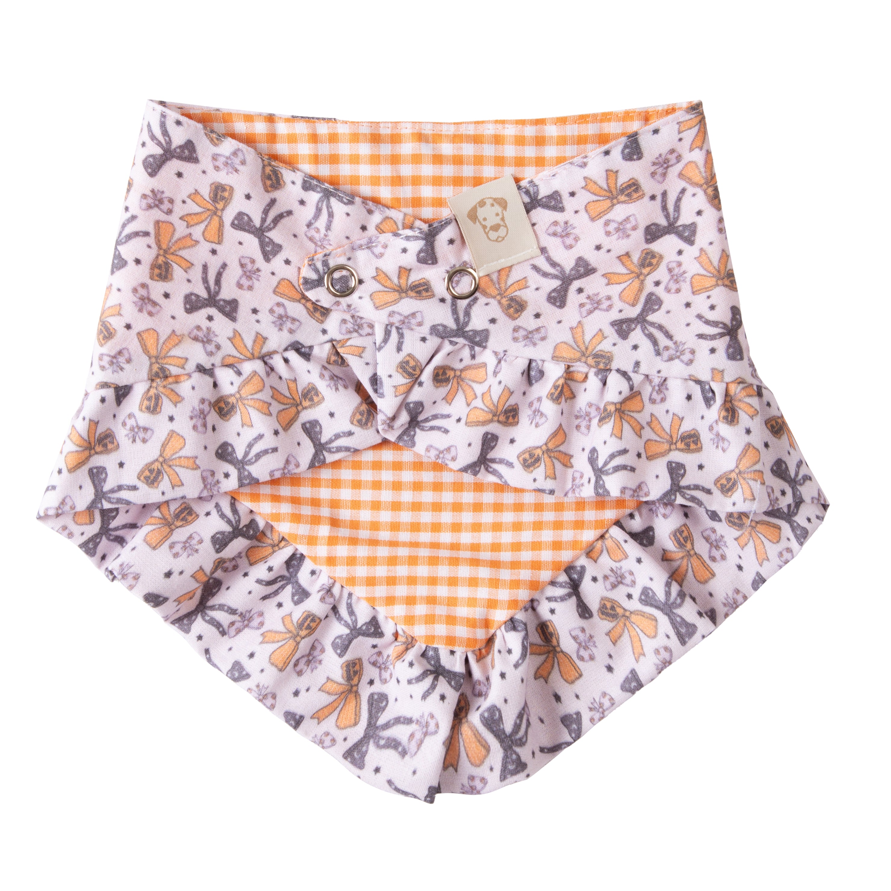 Pet Bandana Halloween Bows | Autumn Collection (Double Sides & Snap on) Dog & Cat image 1