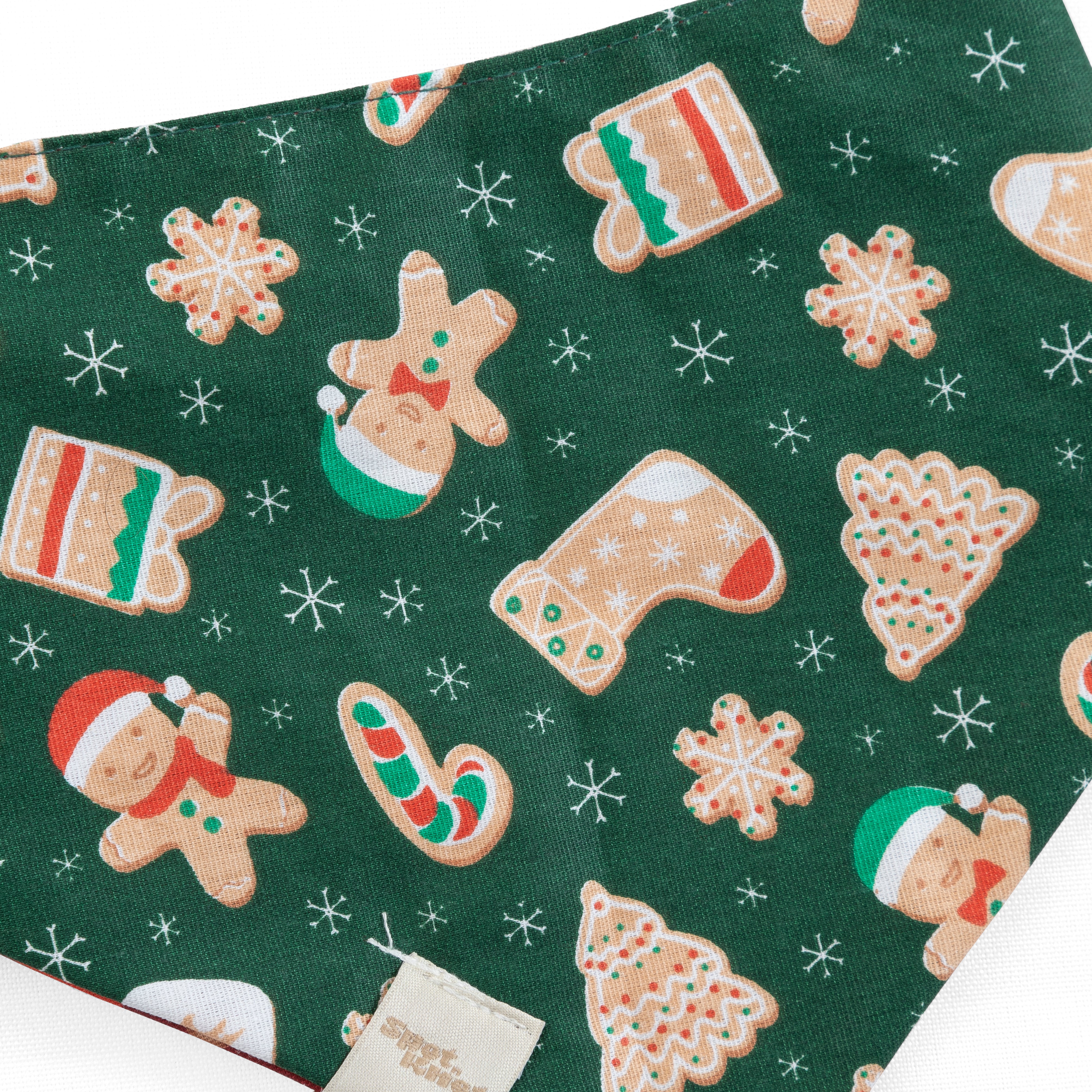 Pet Bandana Holiday Cookies Reversible | Christmas Collection image 5