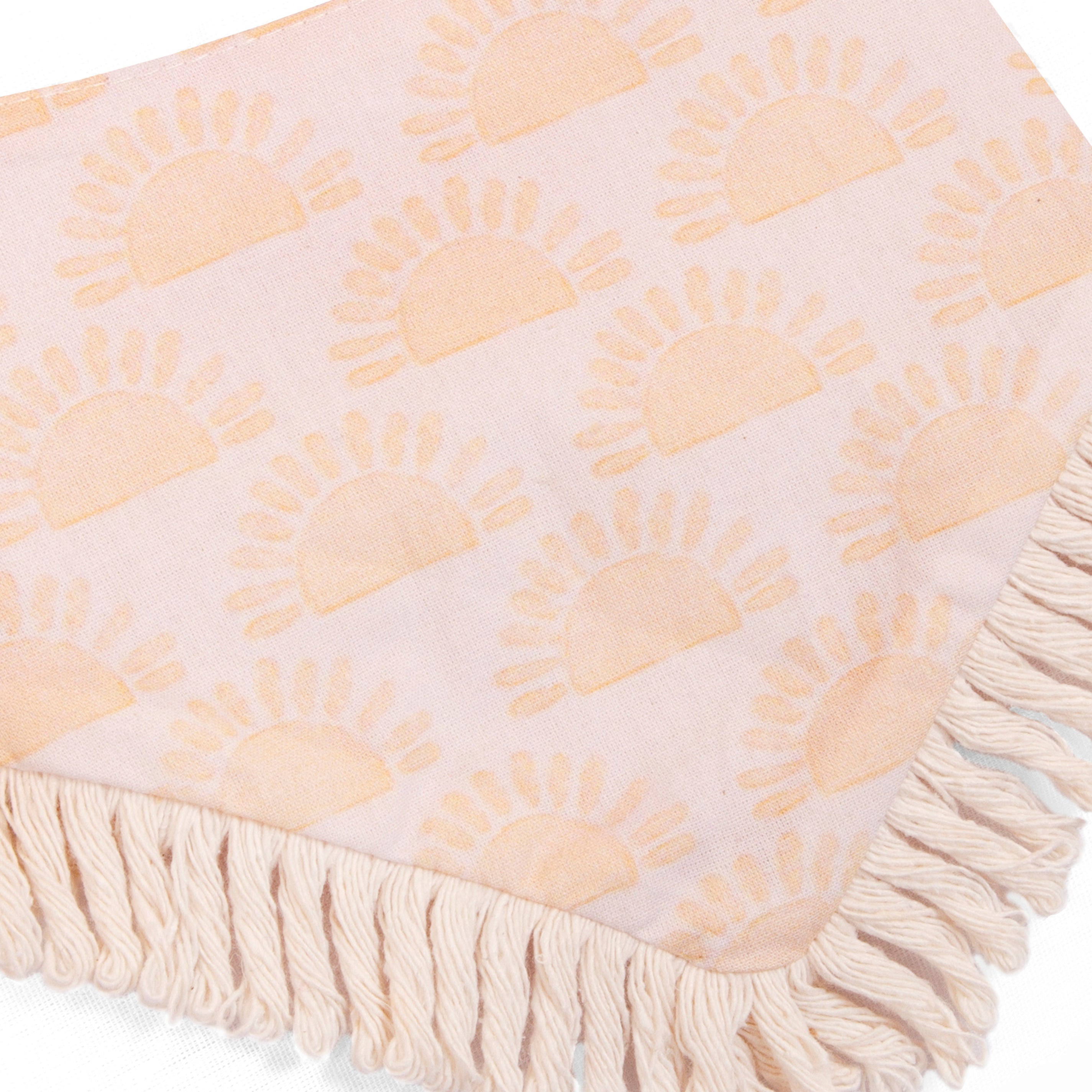 Boho Pet Bandana Sun and Flower | Sunny Day Collection - Dog & Cat (Double Sides & Snap on) image 1