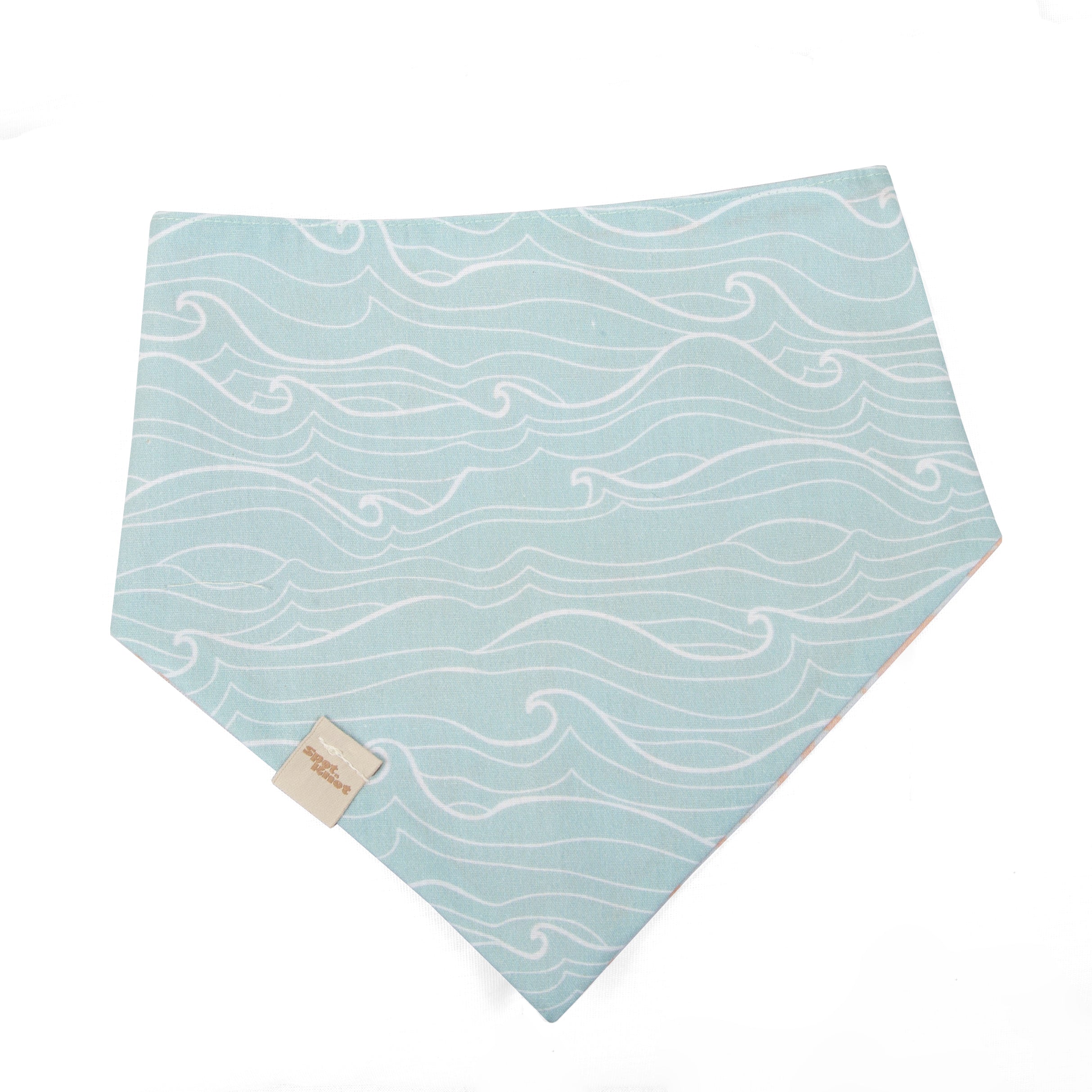 Dog & Cat Bandana Waves and Starfish | Sunny Day Collection - Summer (Double Sides & Snap on) image 0