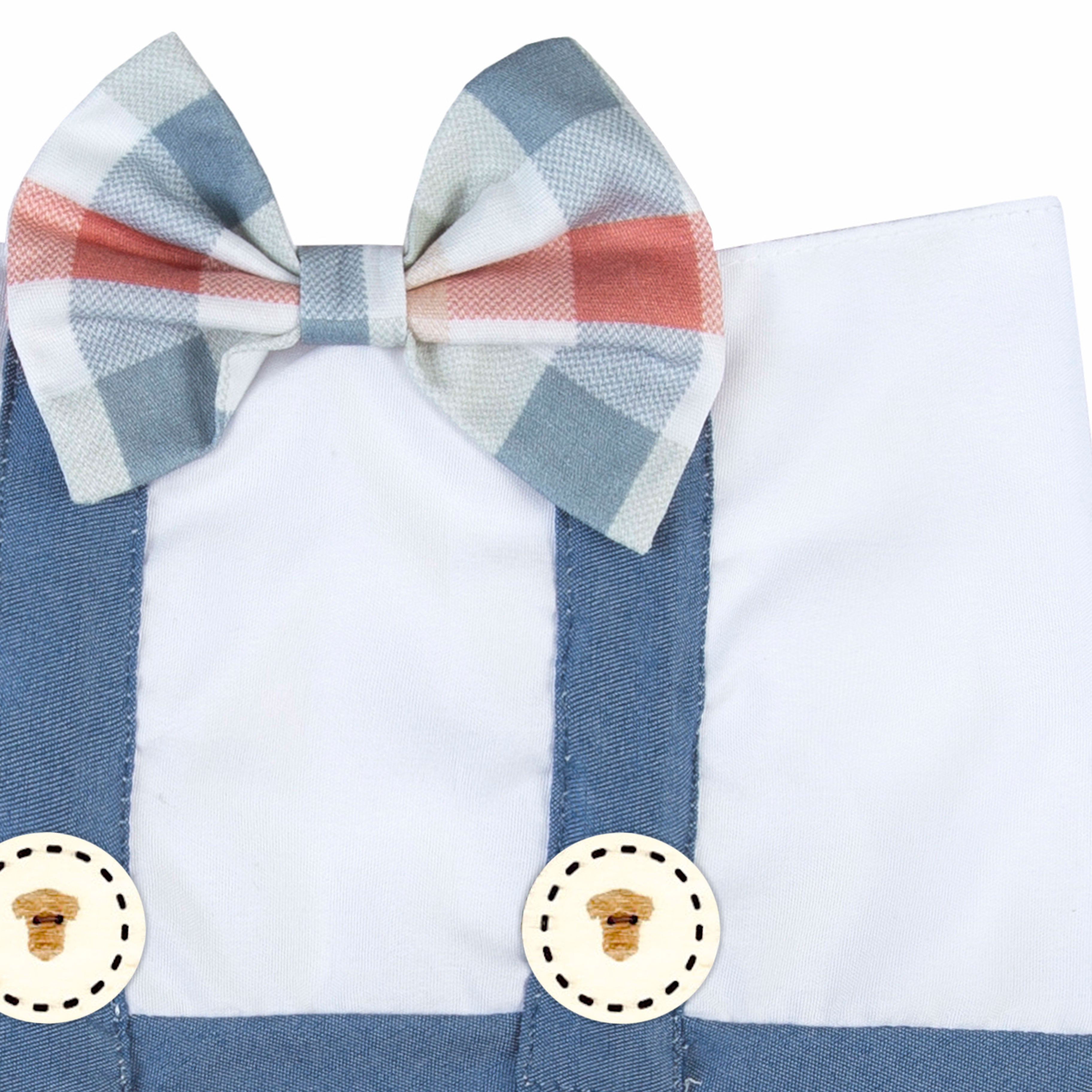 Dog Bandana Denim Suspender | Blooming Collection image 1