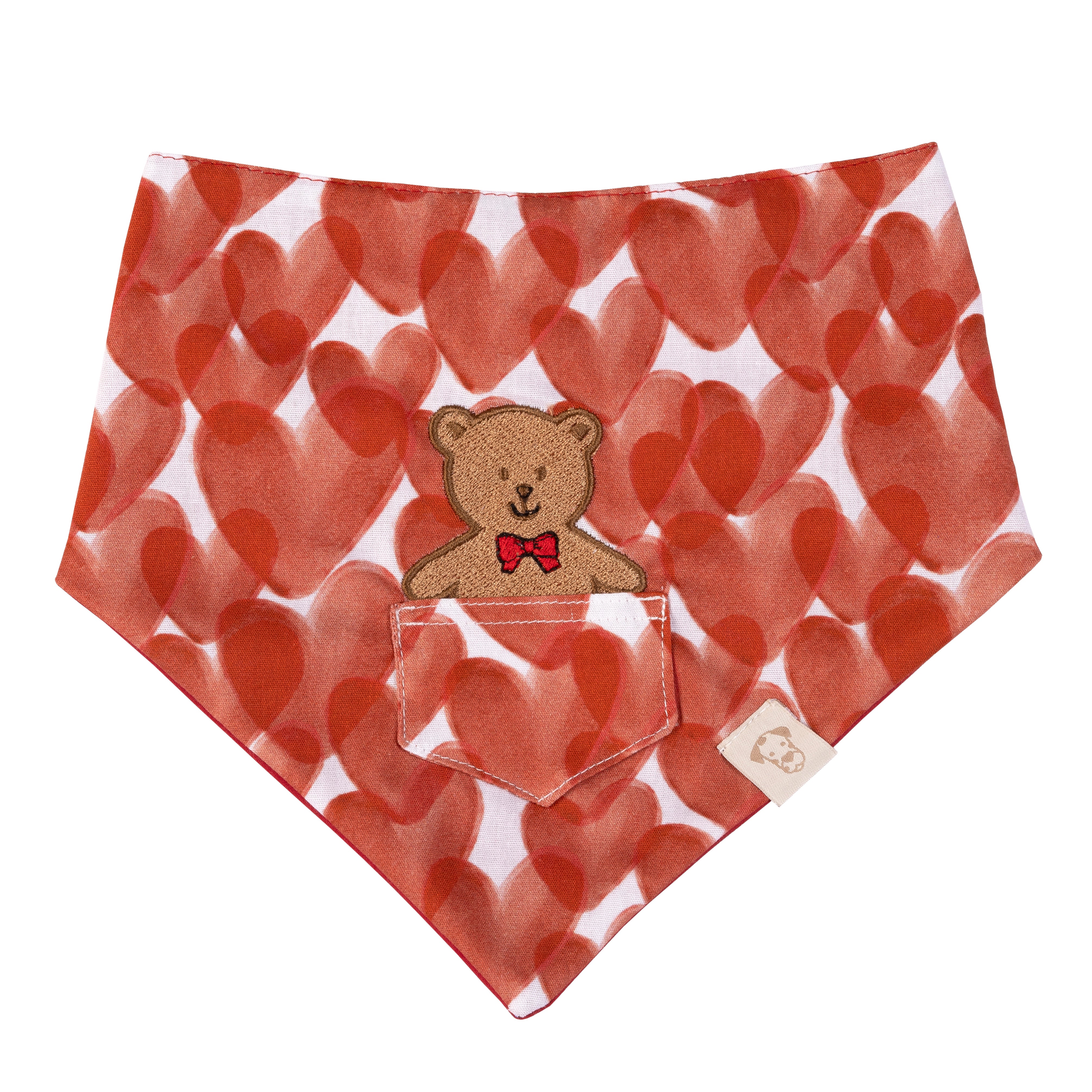 Dog Bandana Love Pocket | Bear image 0