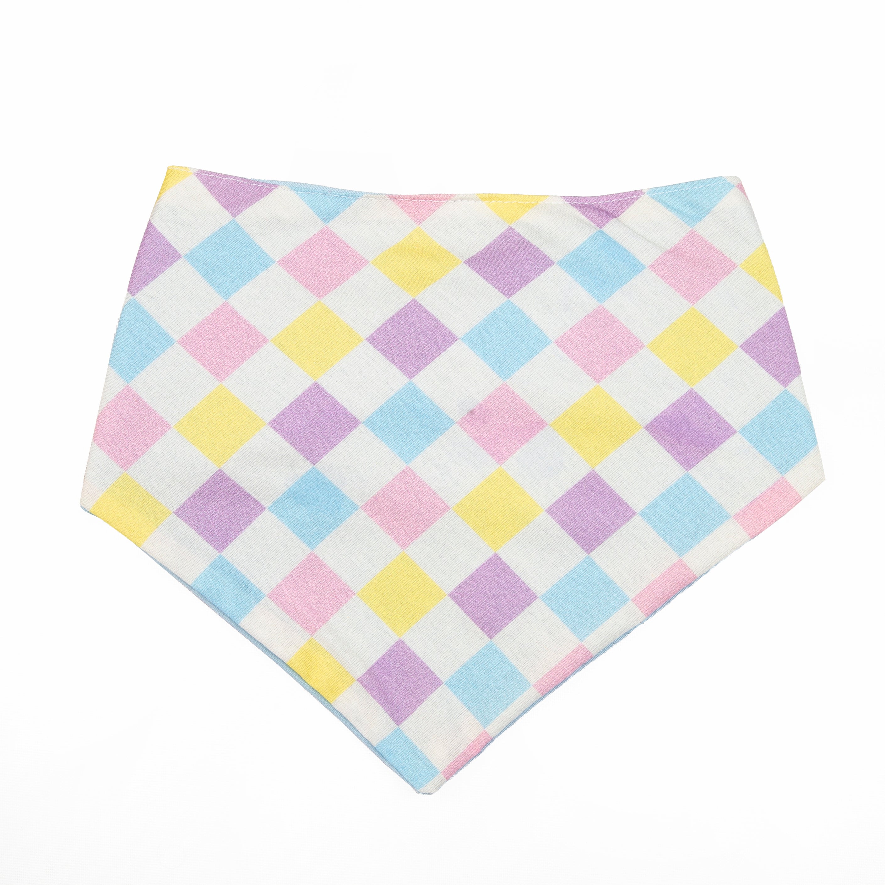 Spring Checkered Dog Bandana - Bright and Colorful image 0