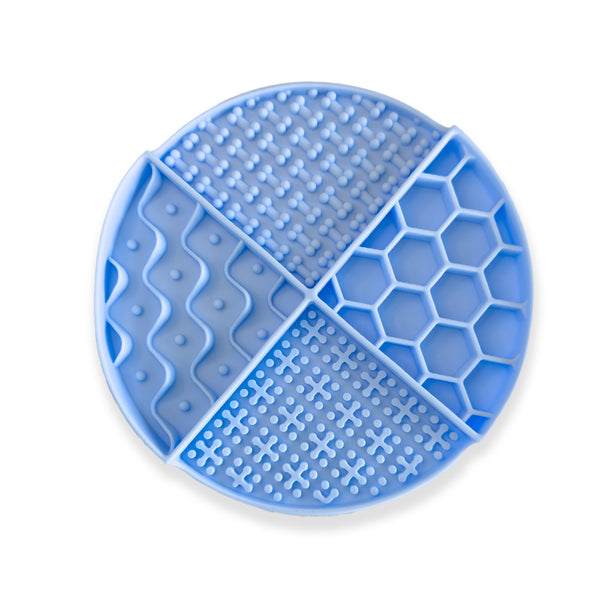 Slow Feeder Lick Mat for Dogs & Cats – Silicone Mat with 4 Stimulating Textures