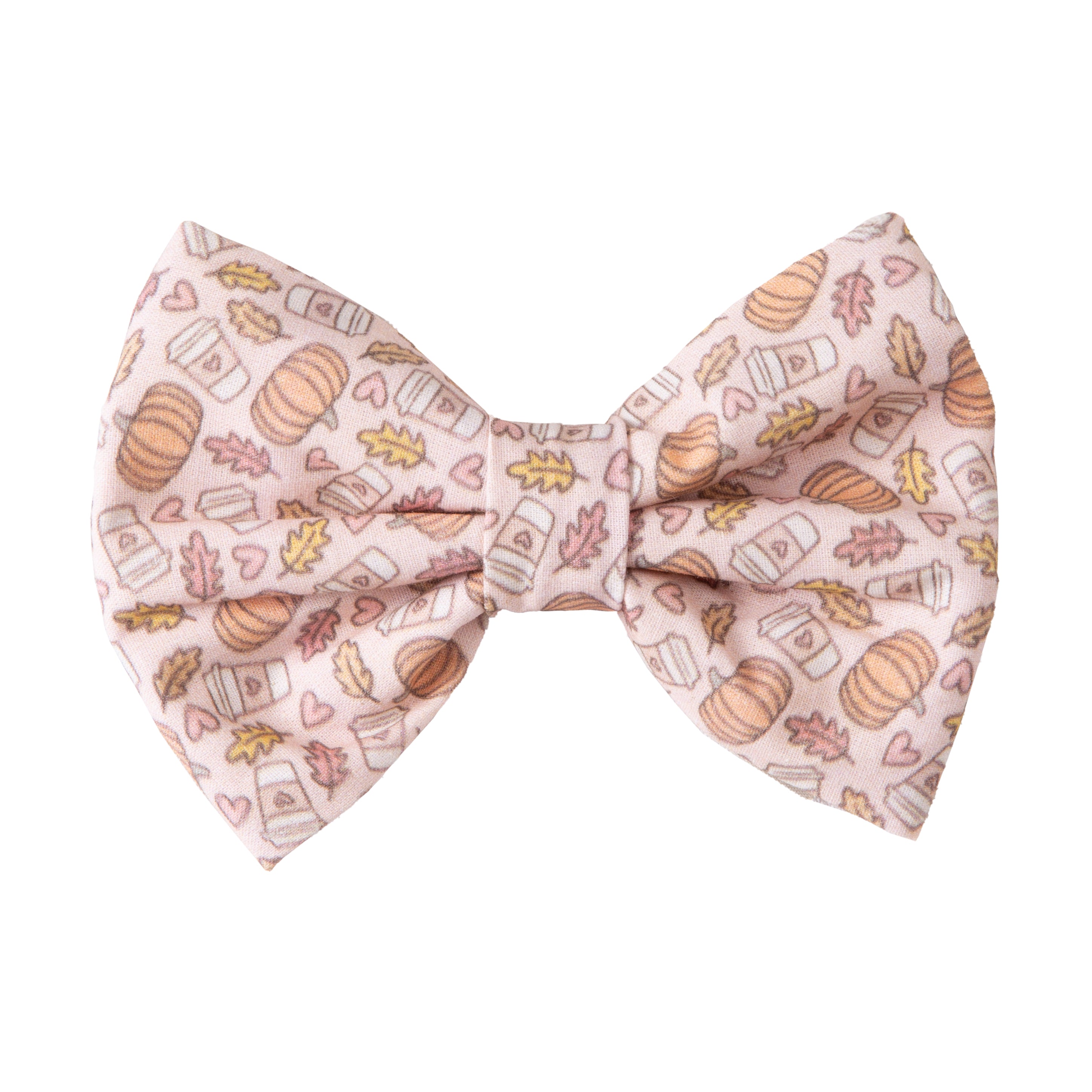 Dog Bow Tie Pumpkin Spice Latte | Autumn Collection - Fall (Slip on collar) image 0