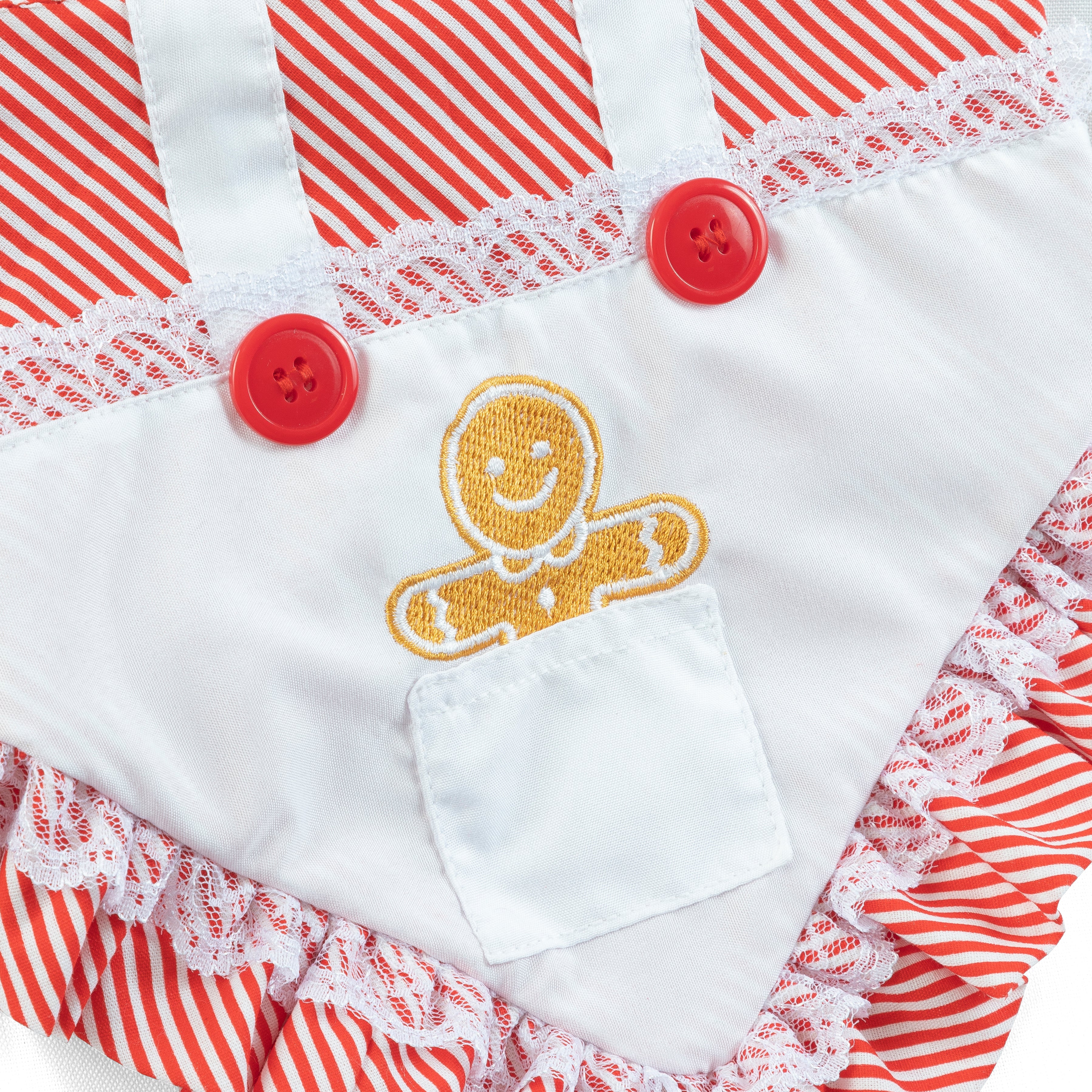 Pet Bandana Holiday Gingerbread Cookies with Ruffles | Christmas image 3