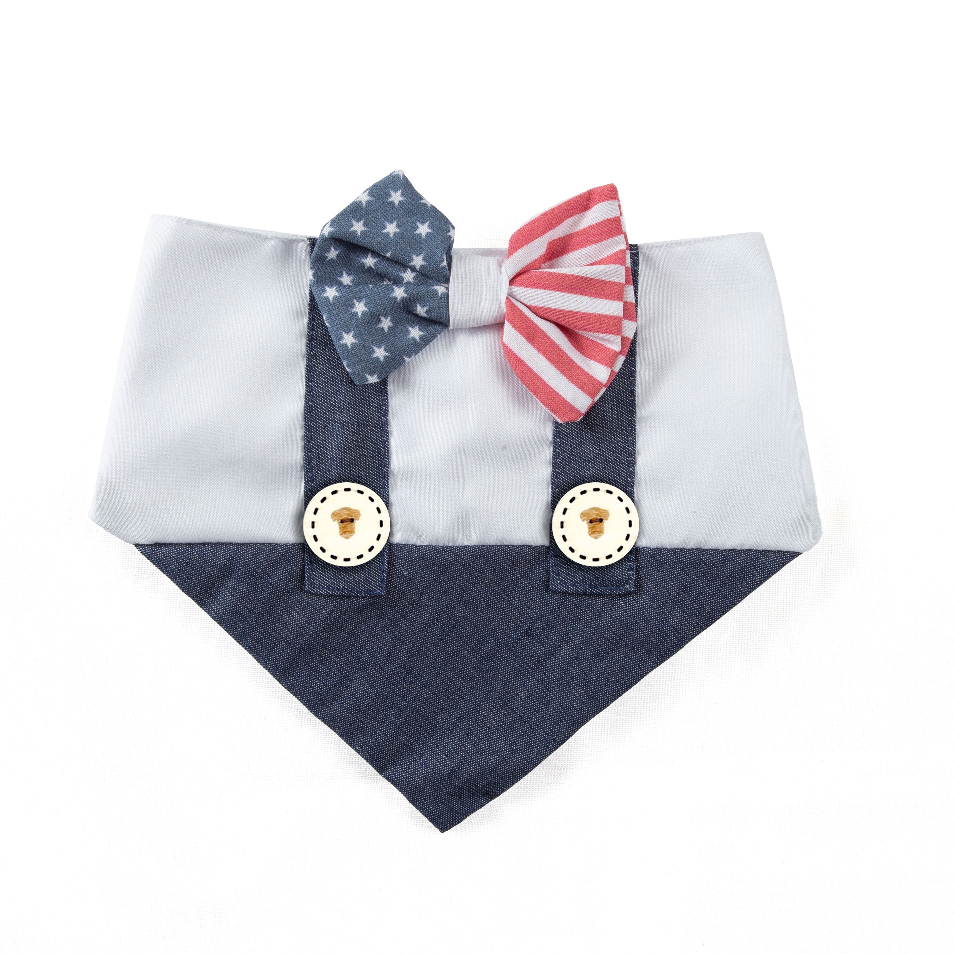 Dog Bandana Patriotic Suspender | Patriotic Collection 4 of the July for Cat & Dog image 0