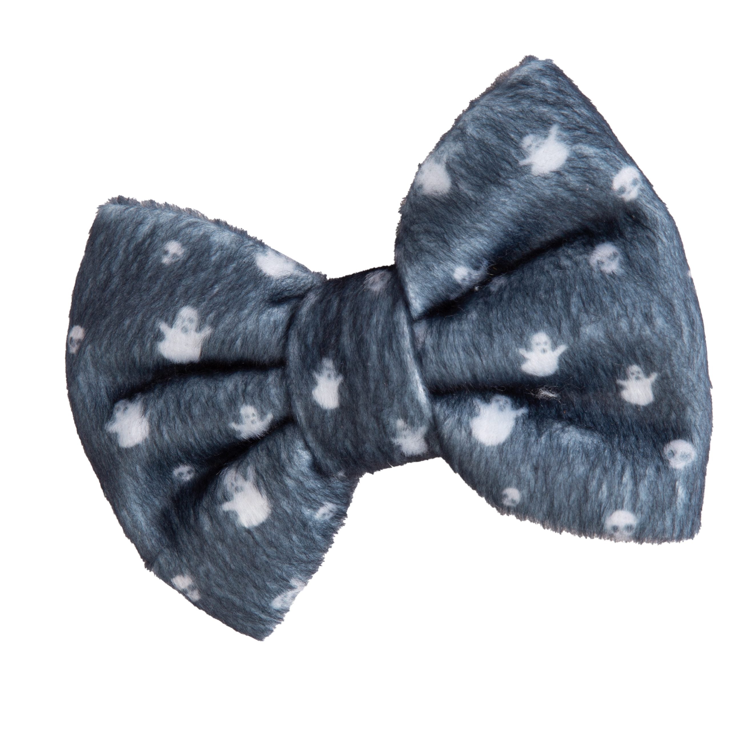 Dog Bow Tie Halloween Ghost | Autumn Collection - Fall (Slip on collar) image 3