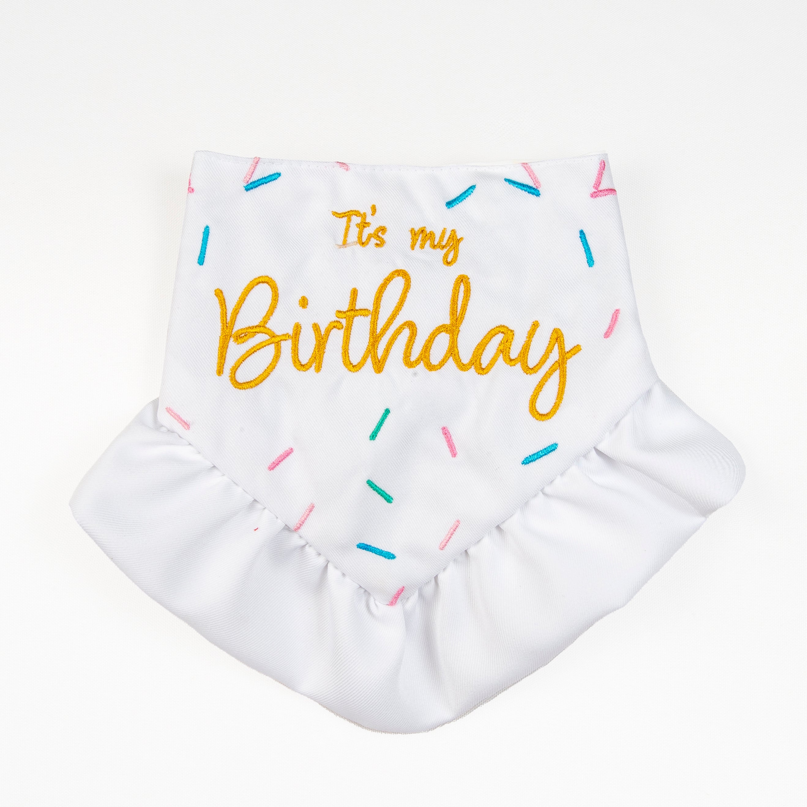 Bandana Pawty Time Skirt Birthday for Dogs Colorful image 0