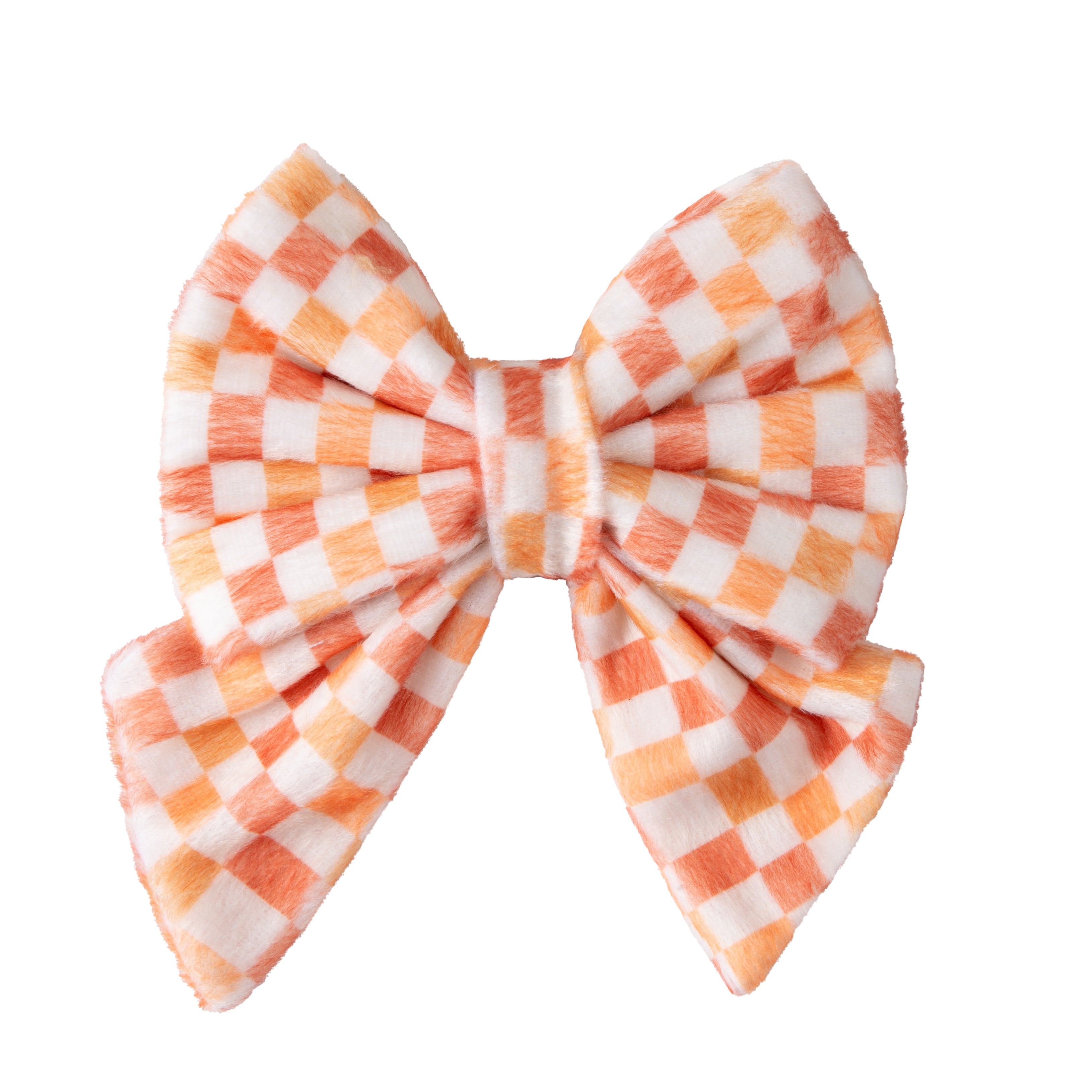 Dog Sailor Bow Checkered | Autumn Collection - Fall (Slip on collar) image 0