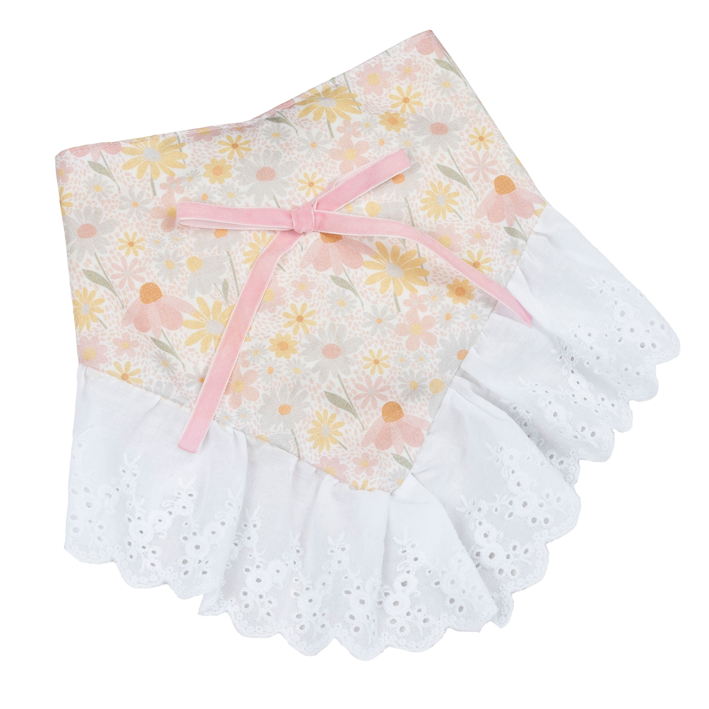 Pet Bandana Flower Field Bow | Ruffles image 1
