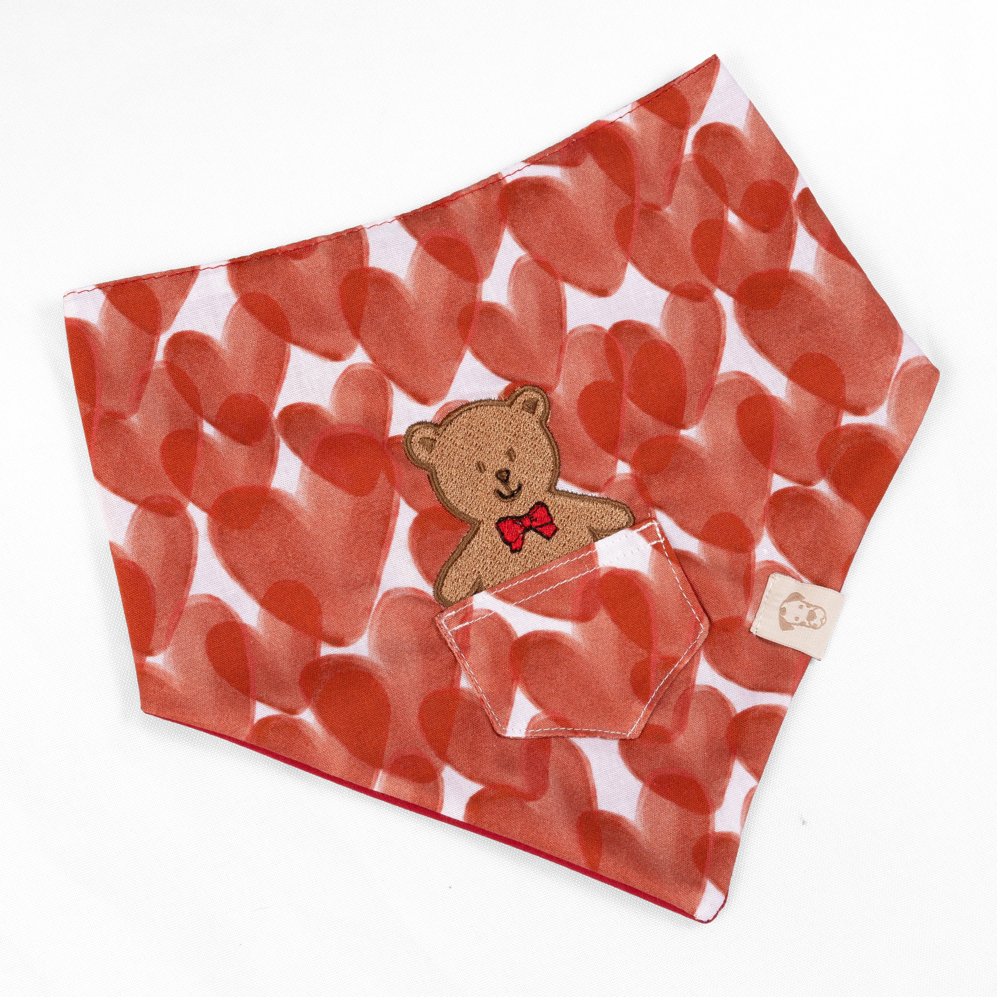 Dog Bandana Love Pocket | Bear image 1